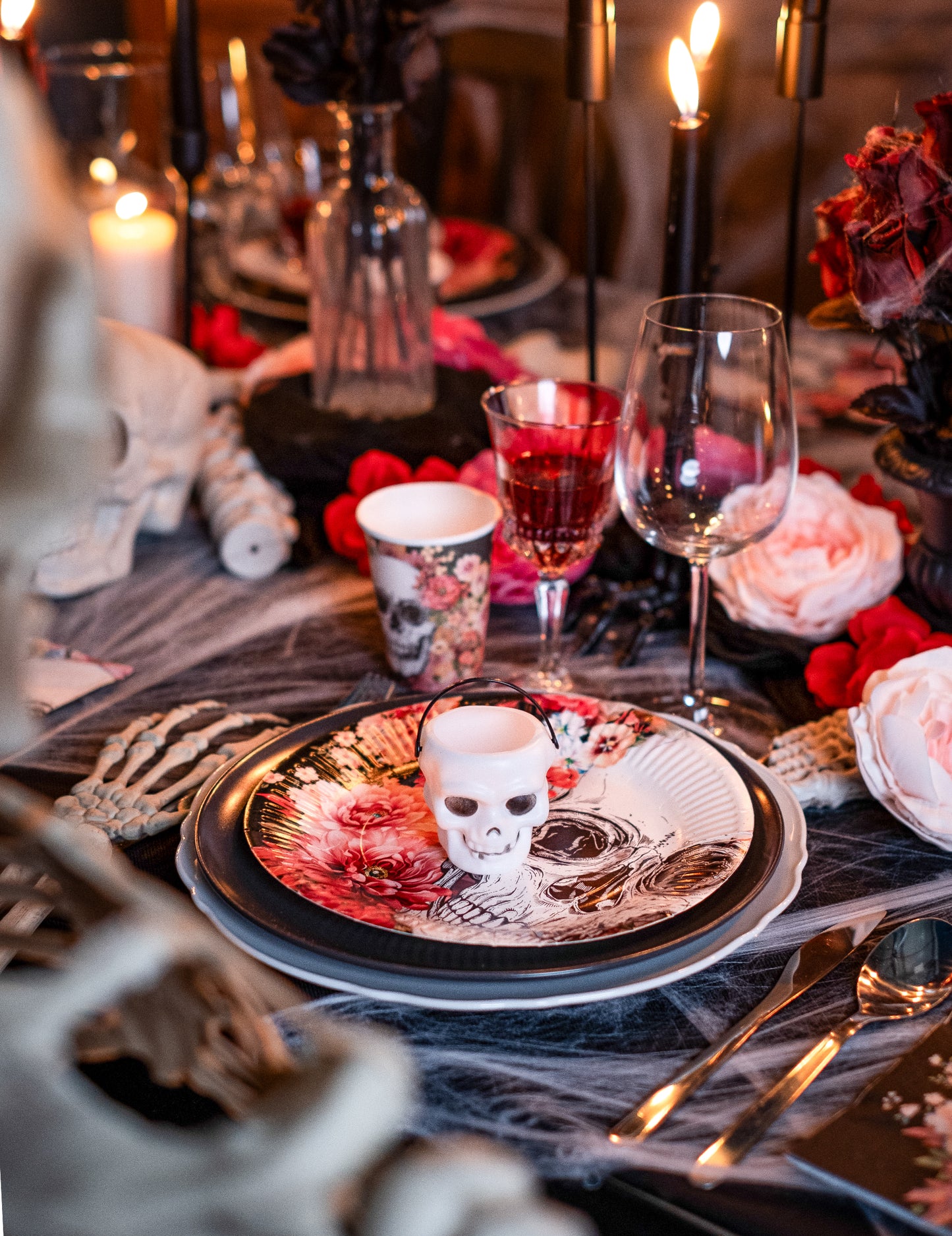 6 mini vedra za lobanje za noč čarovnic