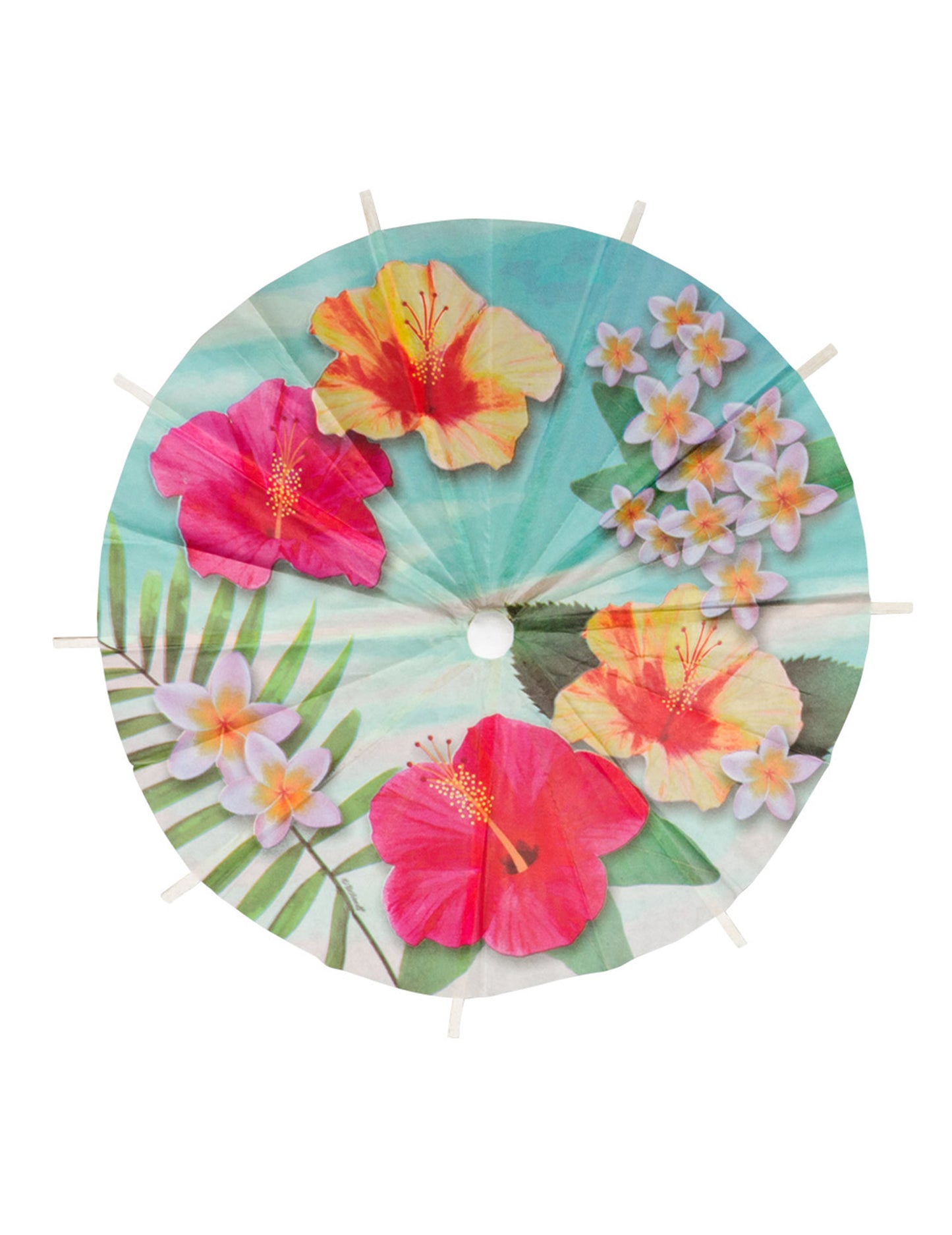 6 havajskih koktajl dežničkov za zabavo 18 cm