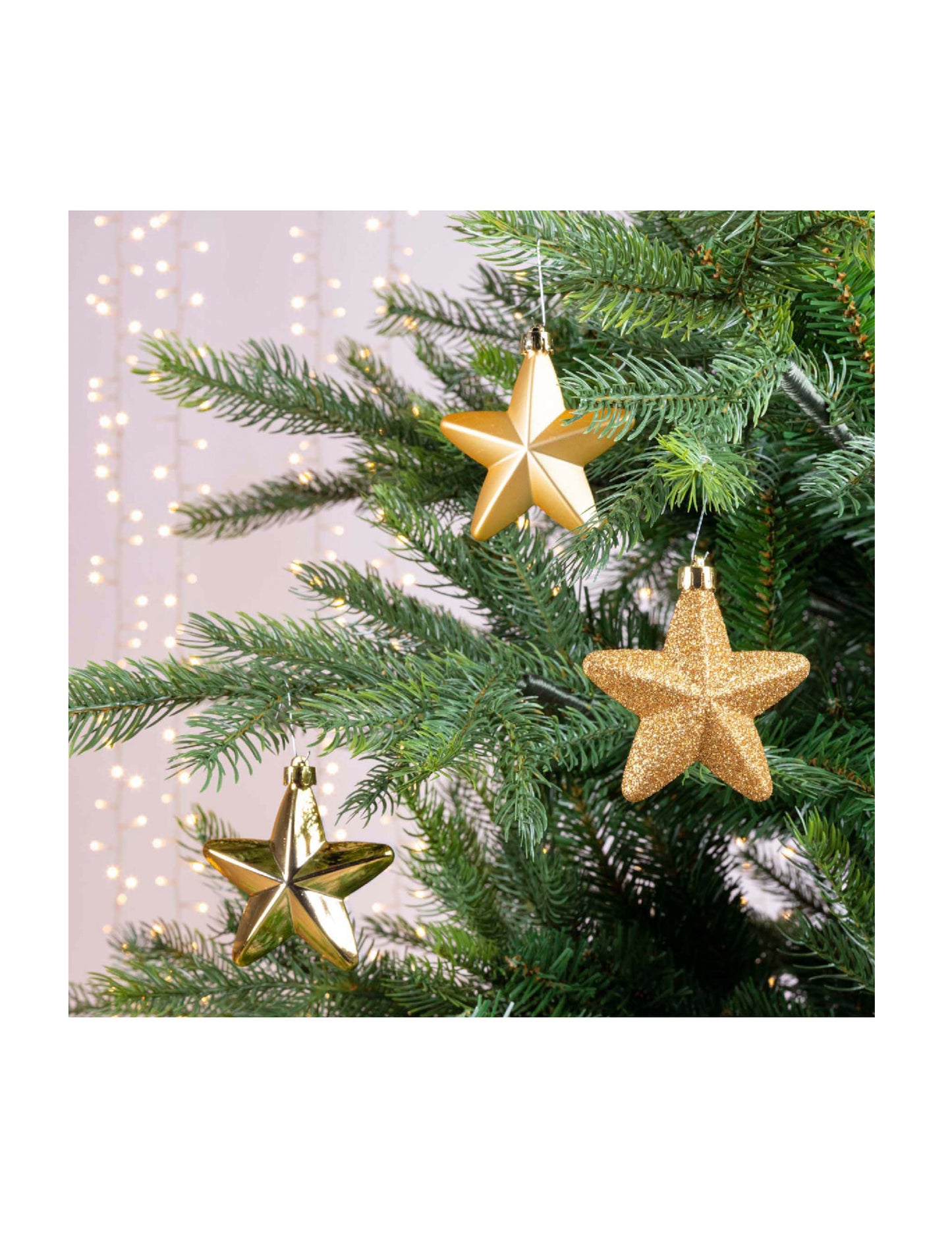 6 suspenzij za zlate zvezde 7,5 cm