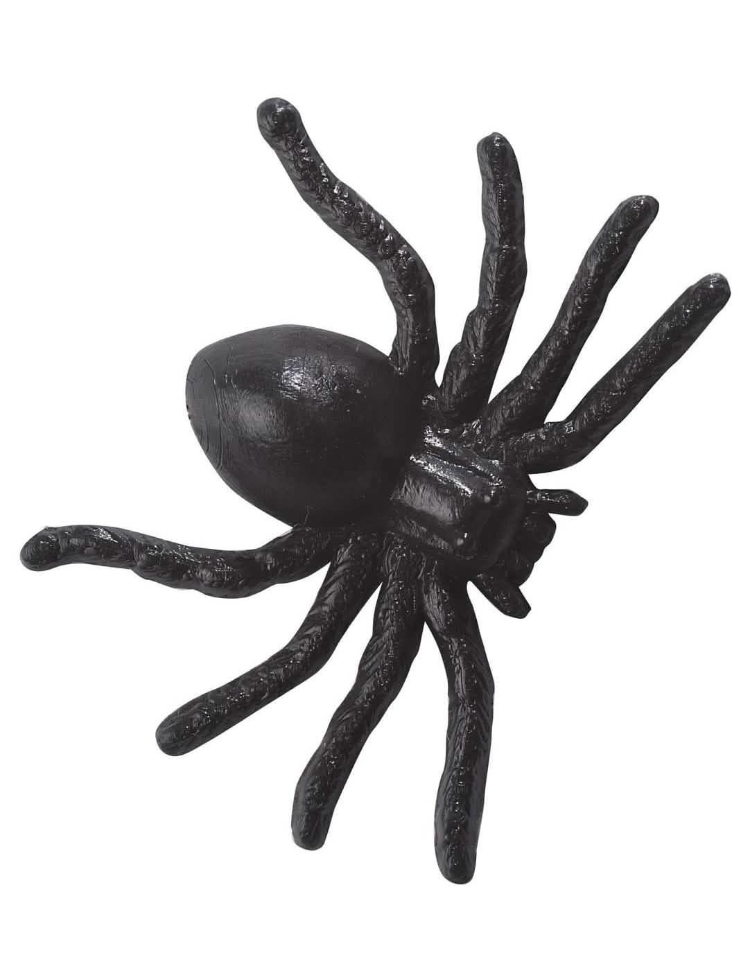 Paket 60 črnih lažnih pajkov za halloween