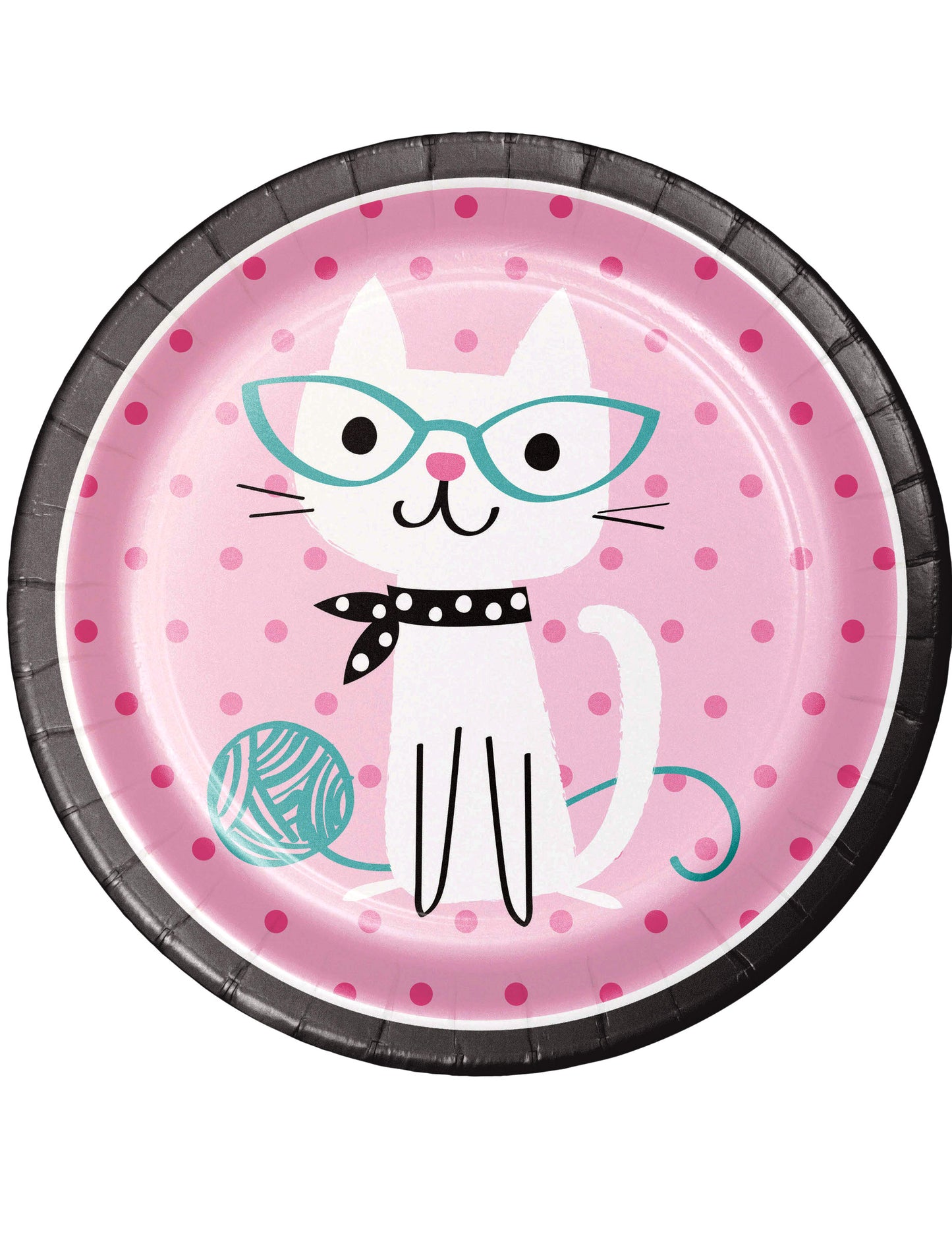 8 kartonskih krožnikov v obliki mačke 22 cm rojstnodnevna vrtnica