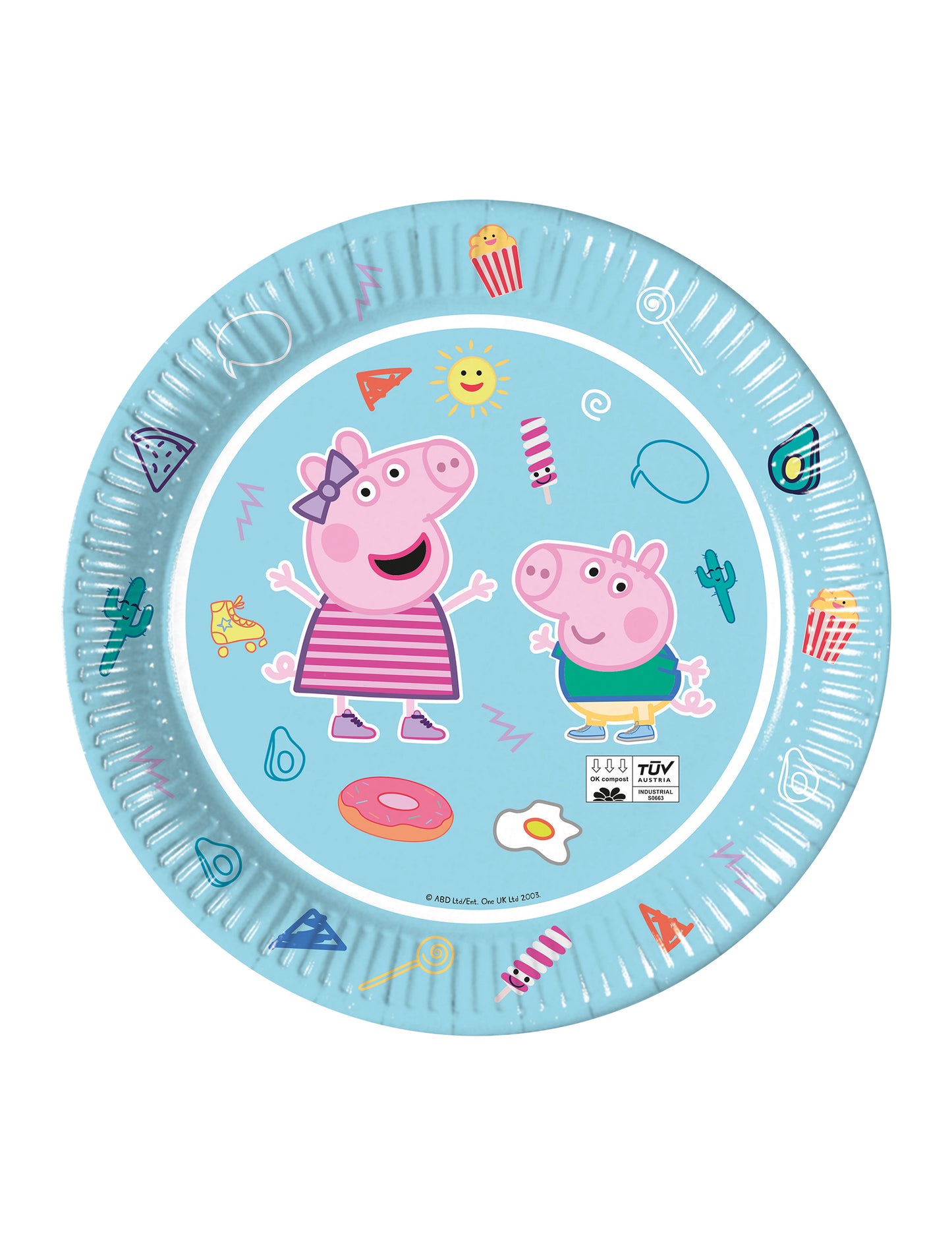8 Peppa Pig Bleues 23 kartonskih plošč cm
