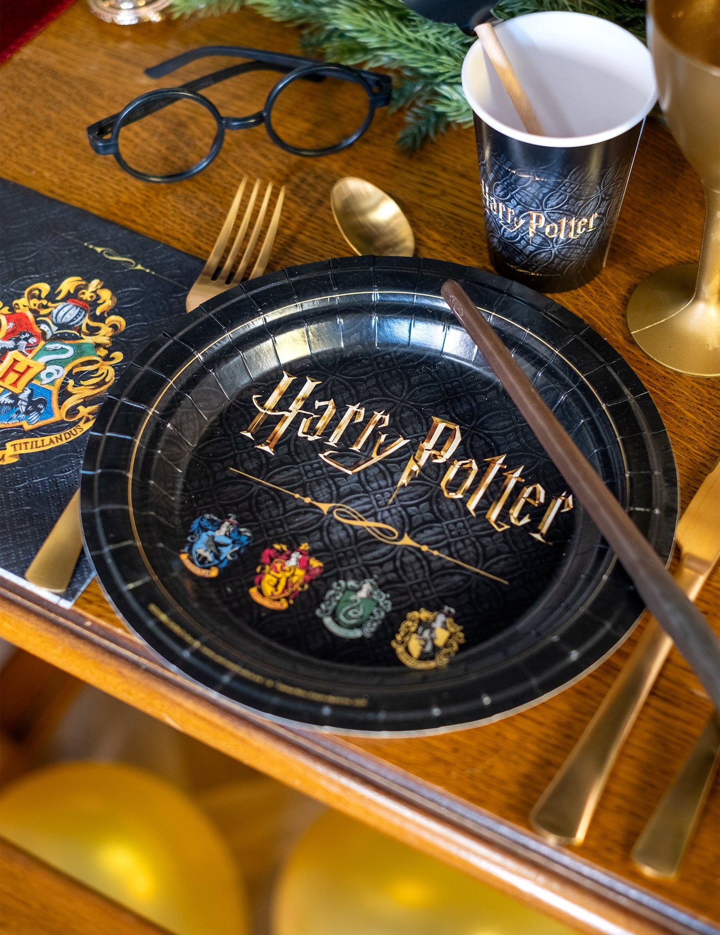 8 kartonastih krožnikov Harry Potter™ 23 cm