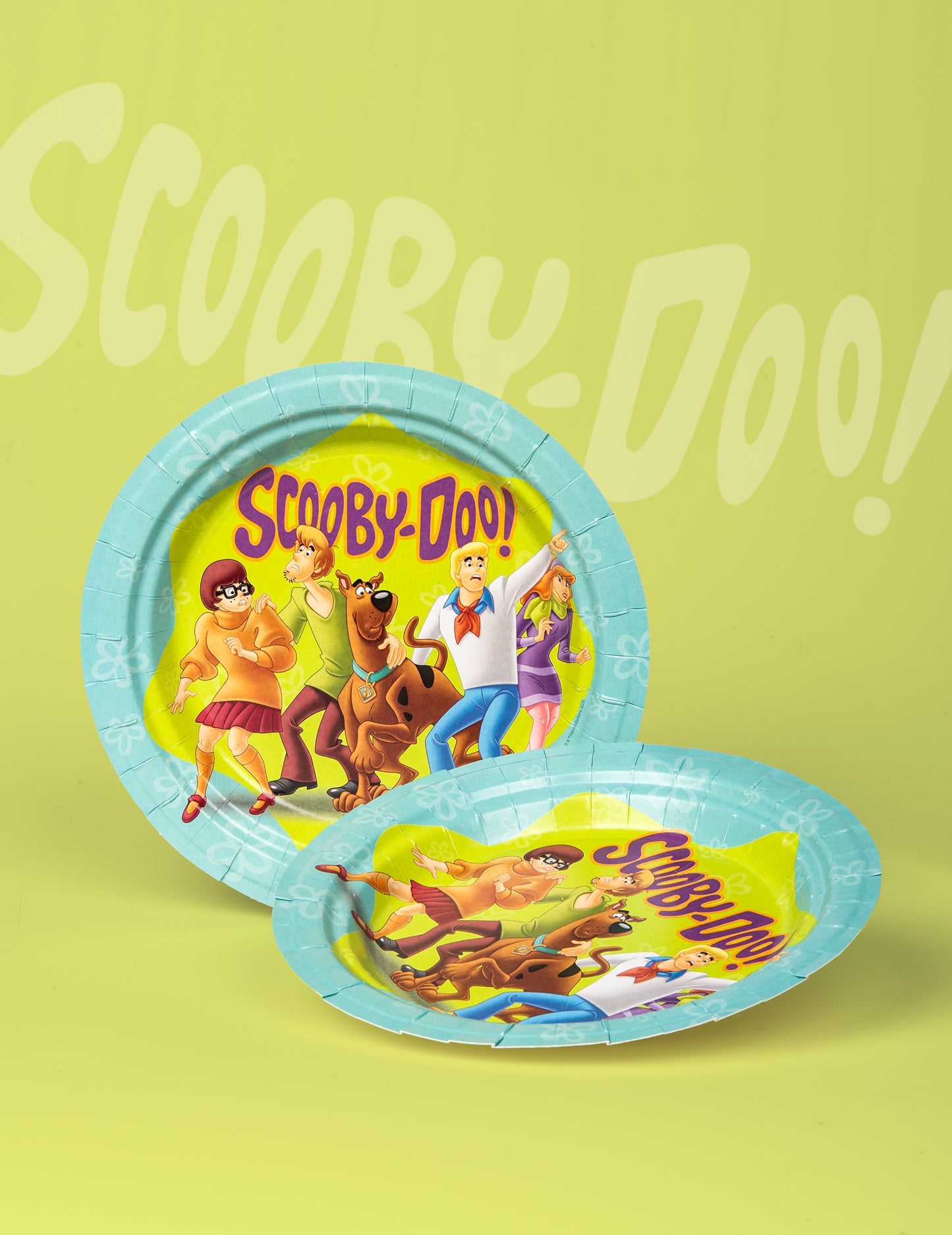 8 kartonskih plošč Scooby-Doo 23 cm