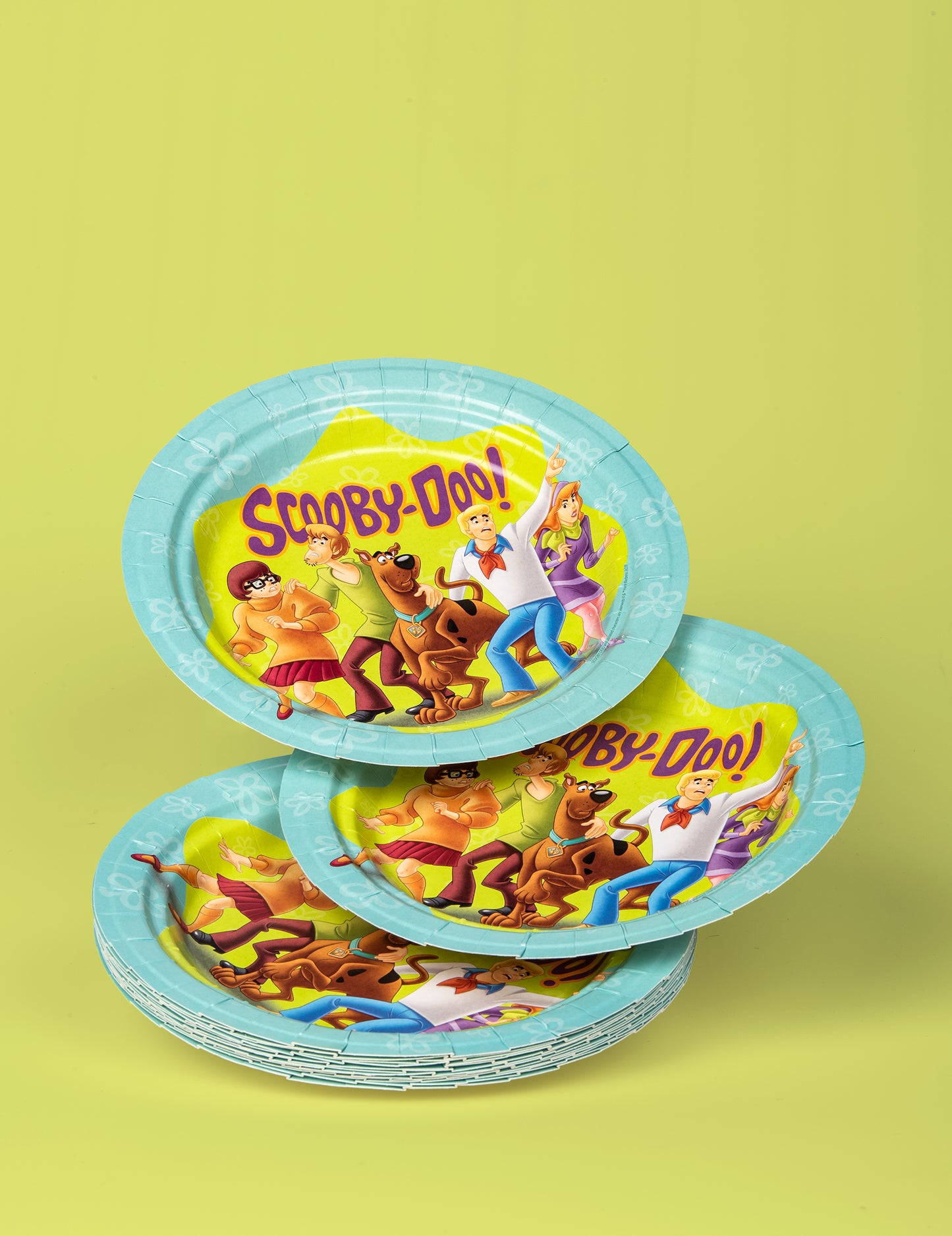 8 kartonskih plošč Scooby-Doo 23 cm