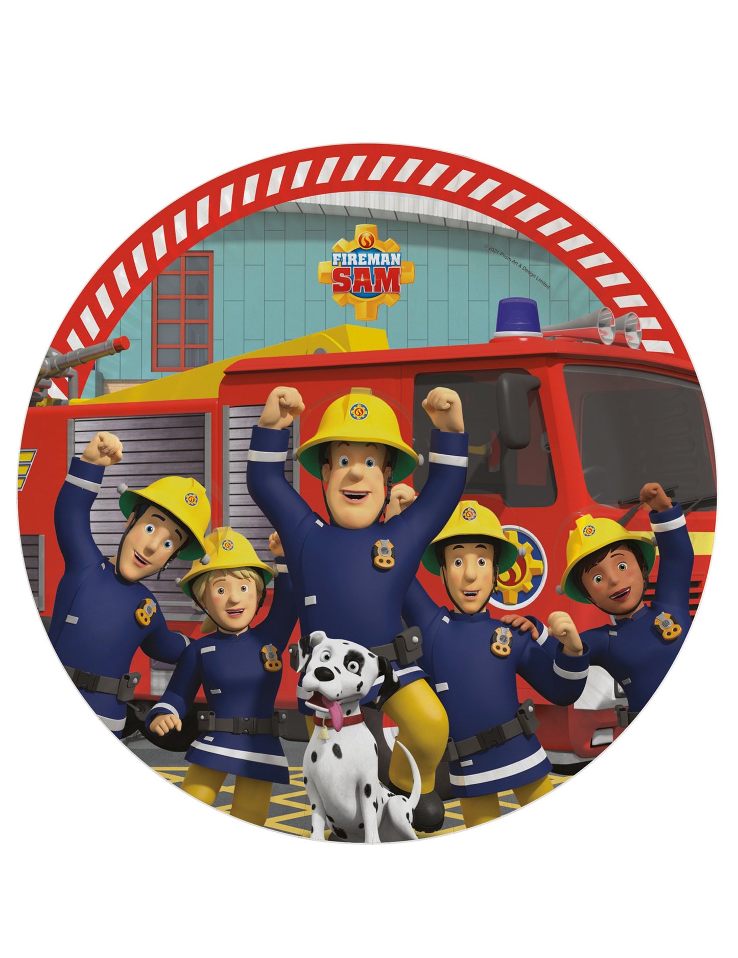 8 papirnatih krožnikov Fireman Sam™ 23 cm