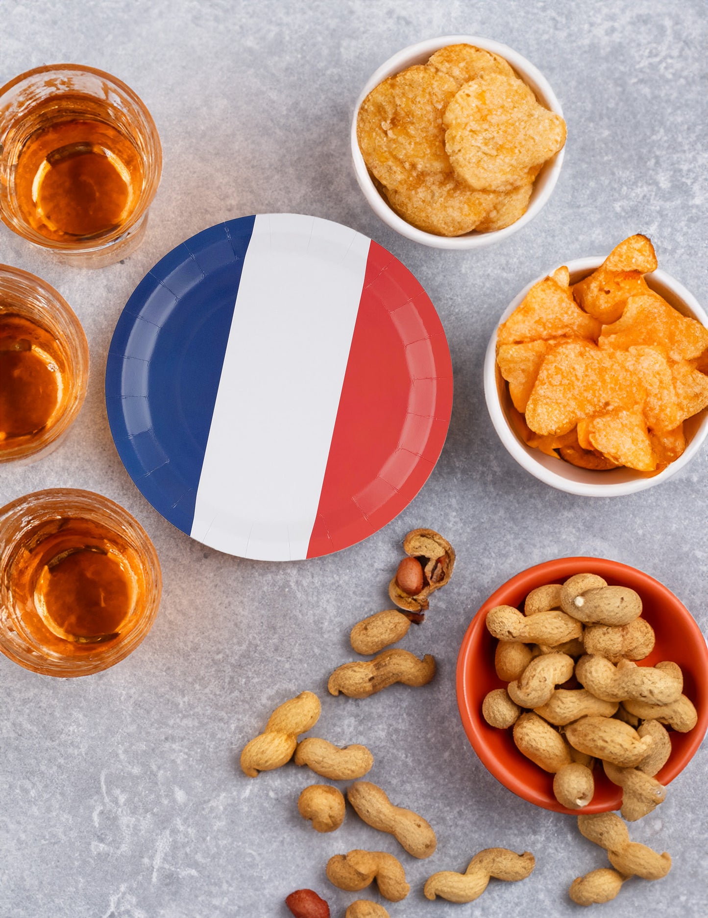 8 rdeče belo modre trikolorne plošče