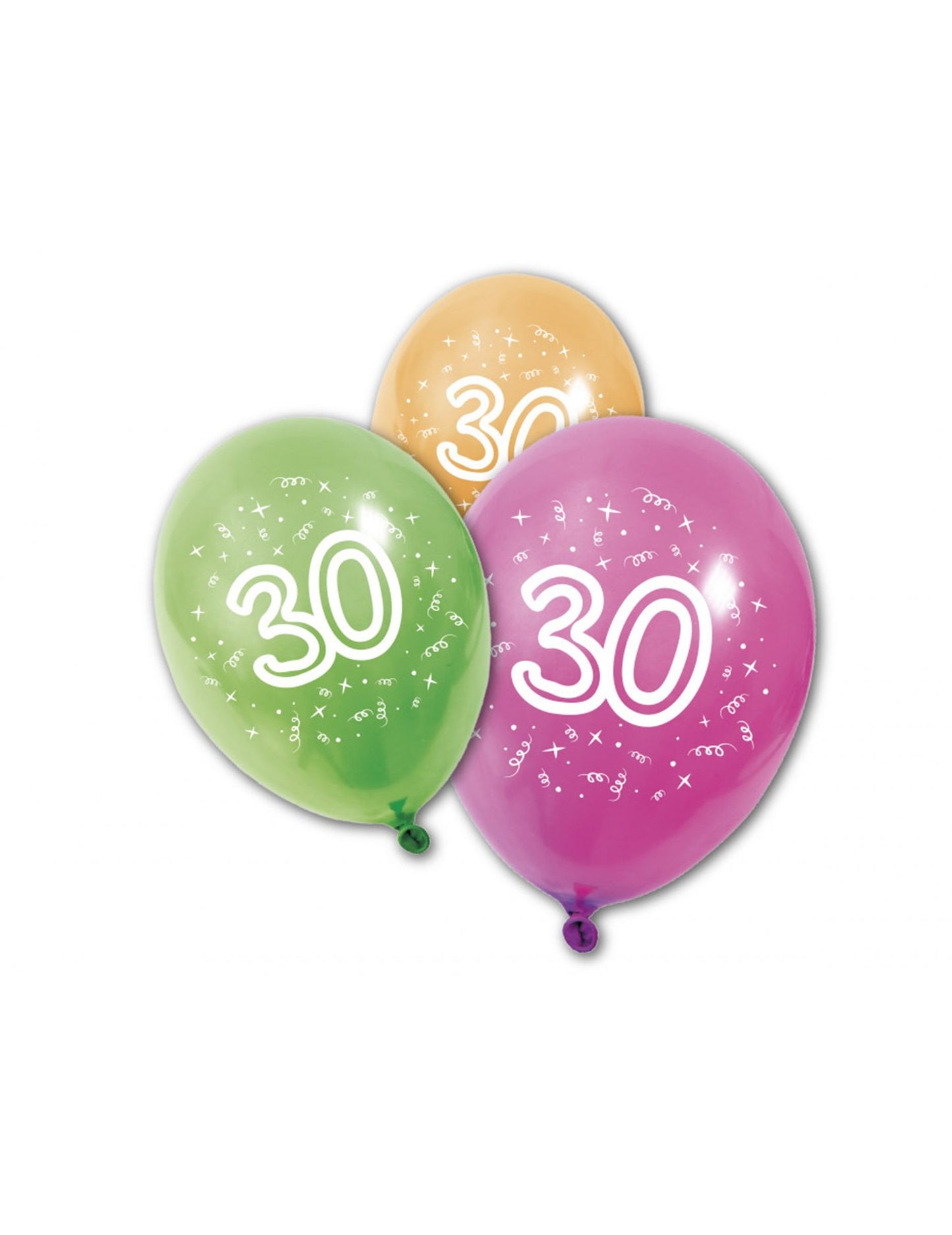 8 balonov lateks rojstni dan 30 let 30 cm