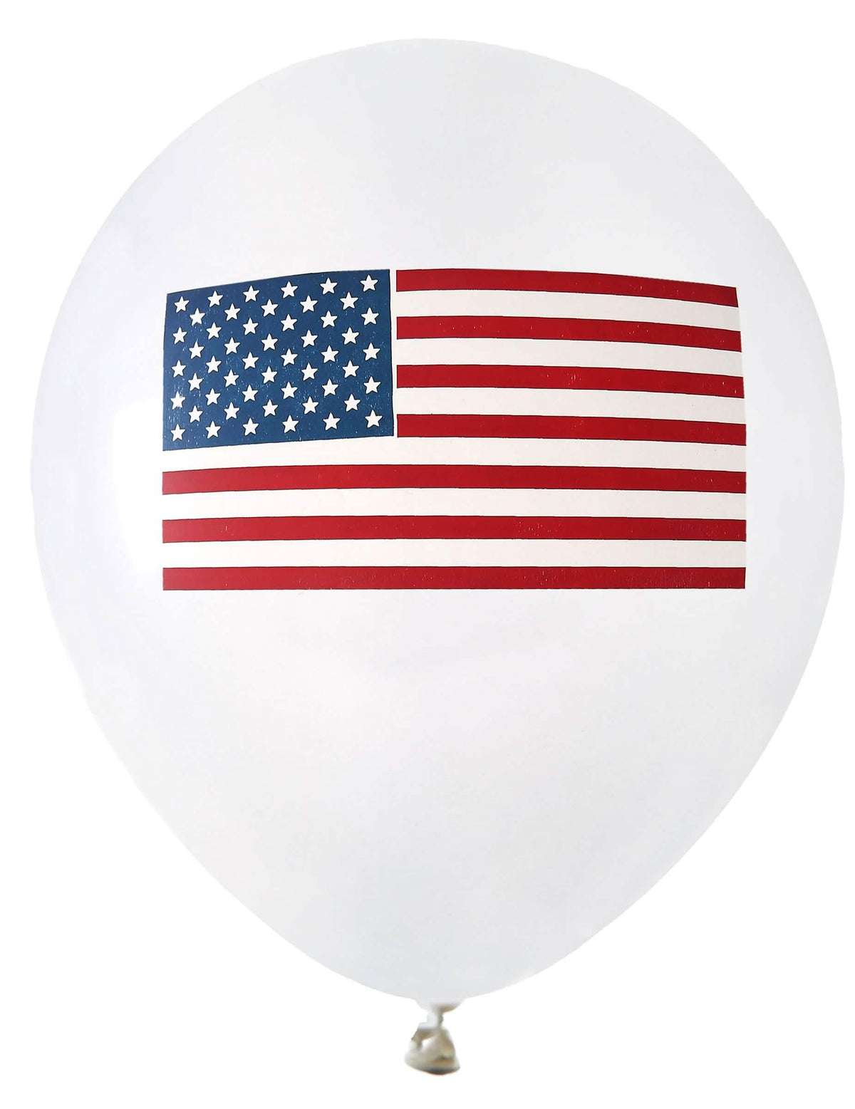 Lateksni baloni zda bele z ameriško zastavo