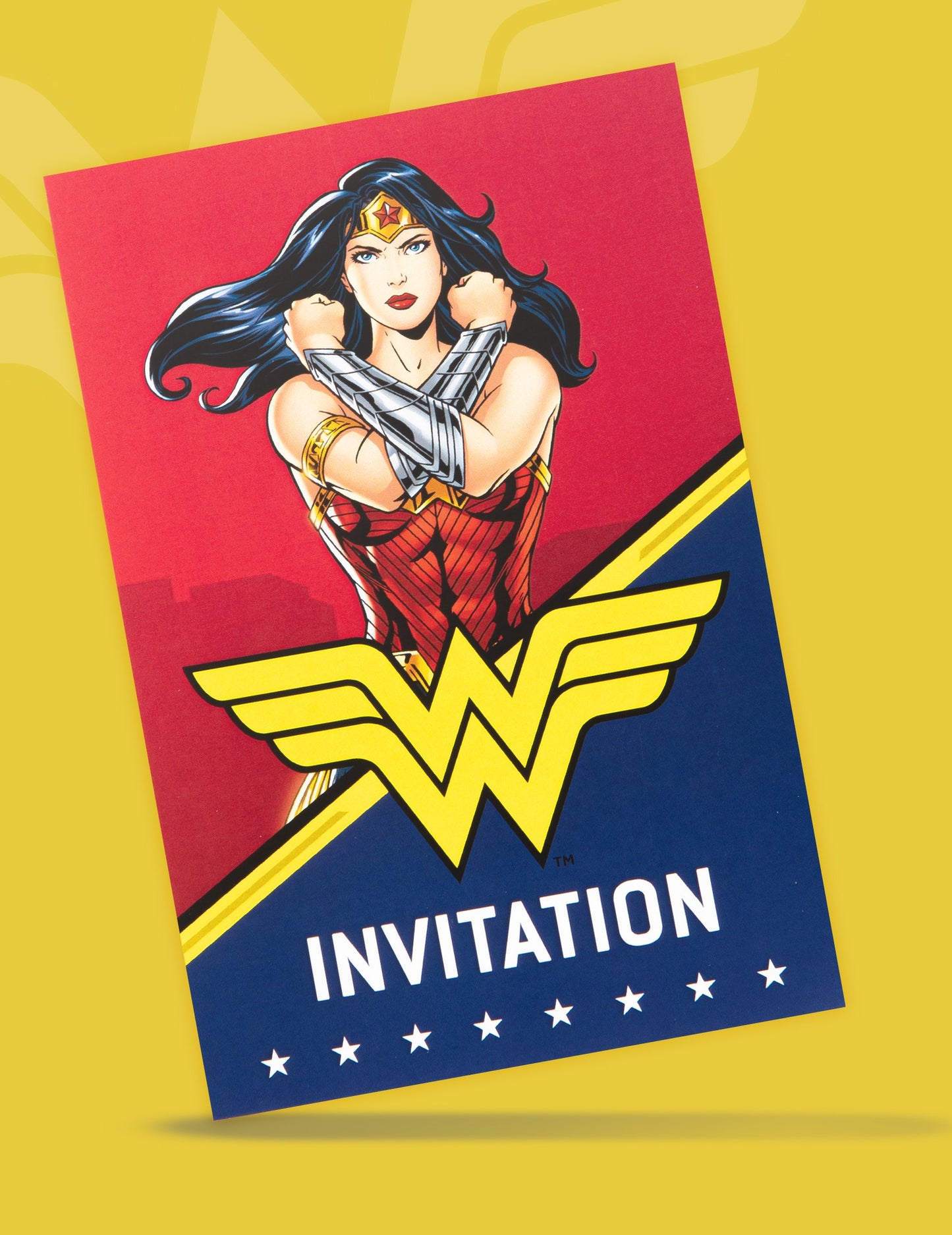 8 vabilnih kartic z ovojnicami Wonder Woman 10x16cm