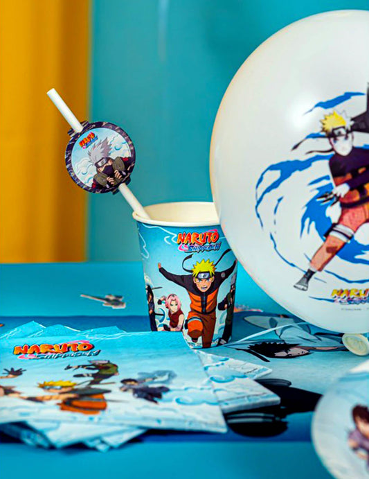 8 kartonskih kozarcev Naruto Shippuden™ 250 ml