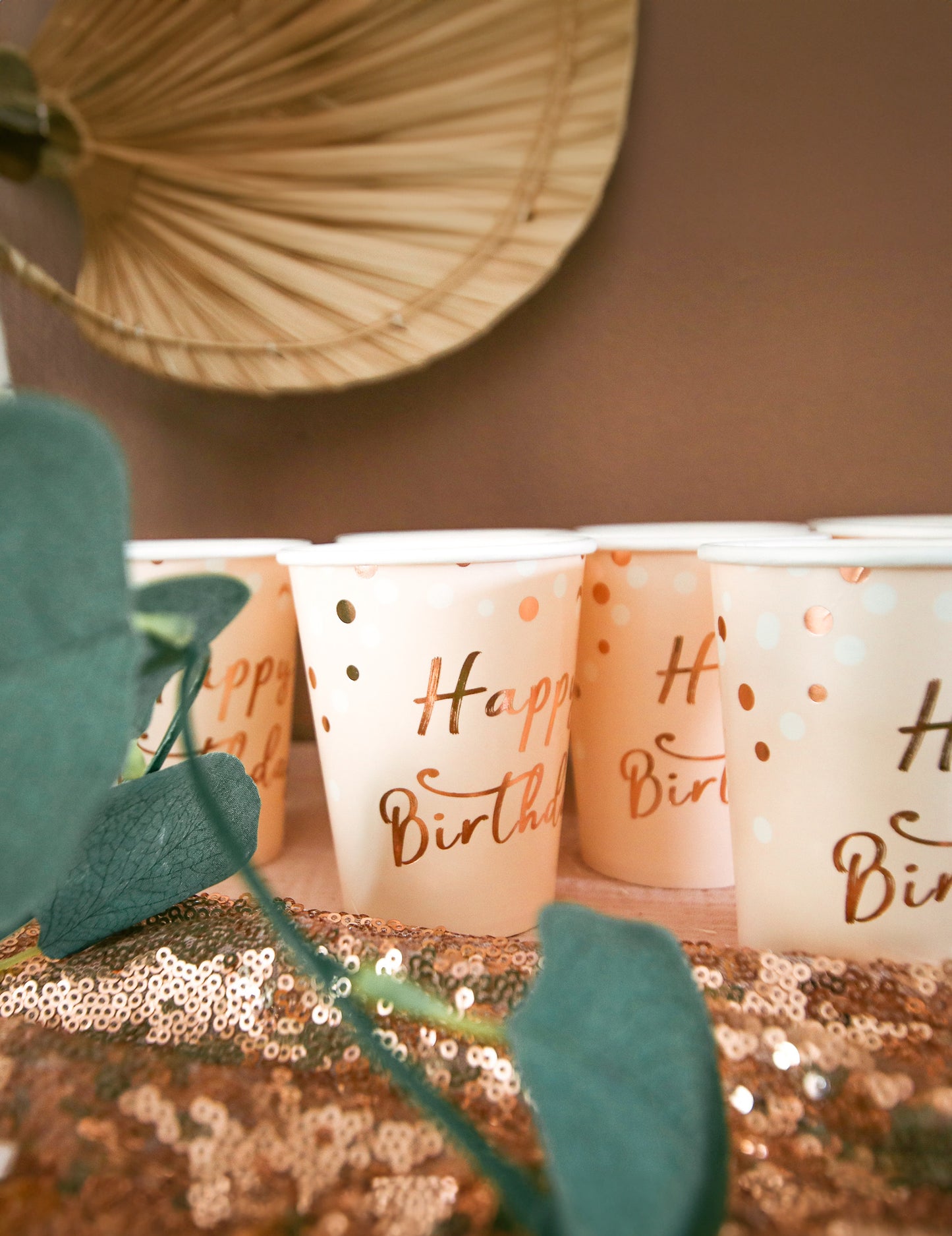 8 Vse najboljše Carton Carton Carton Confettis Rose Gold 255 ml