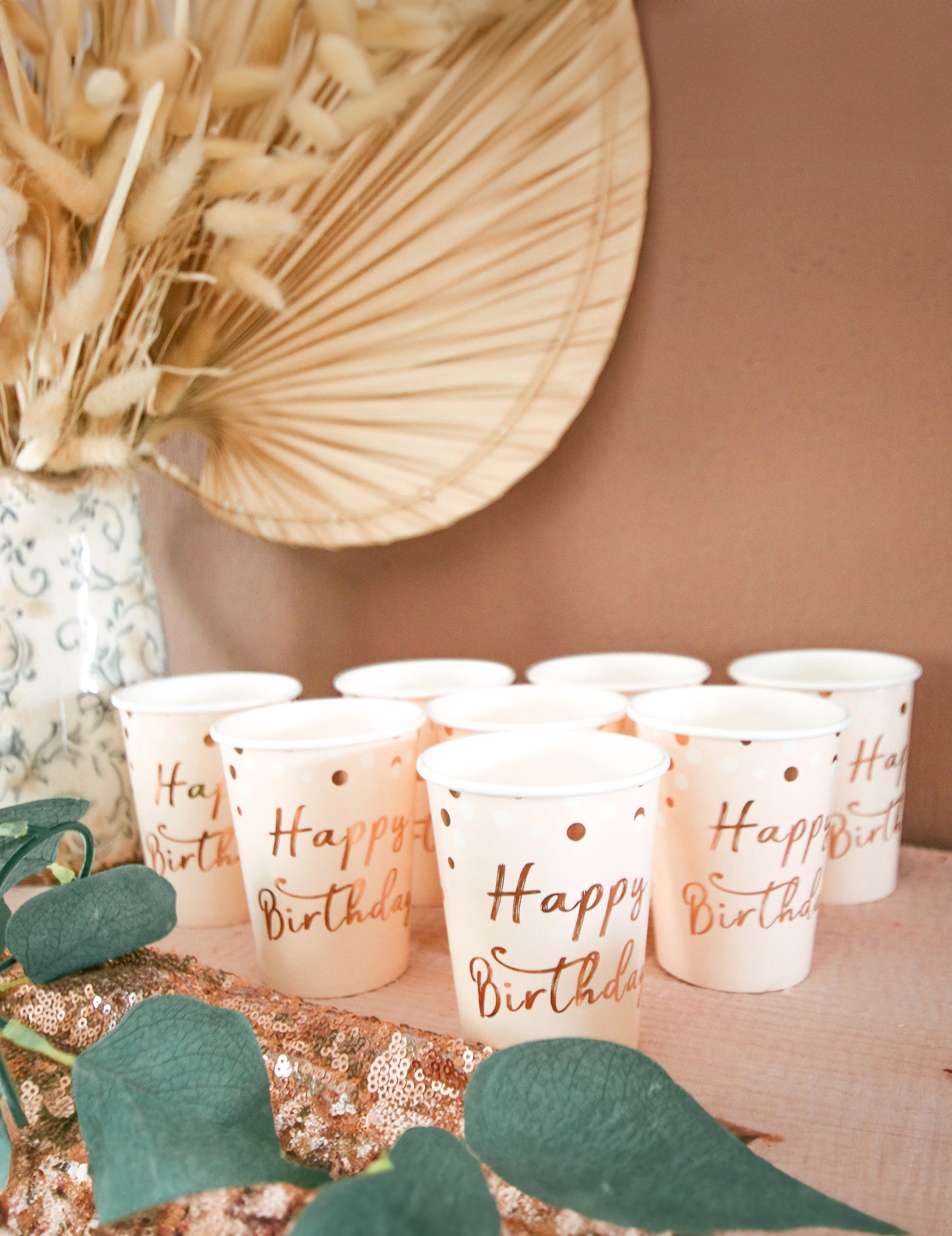 8 Vse najboljše Carton Carton Carton Confettis Rose Gold 255 ml