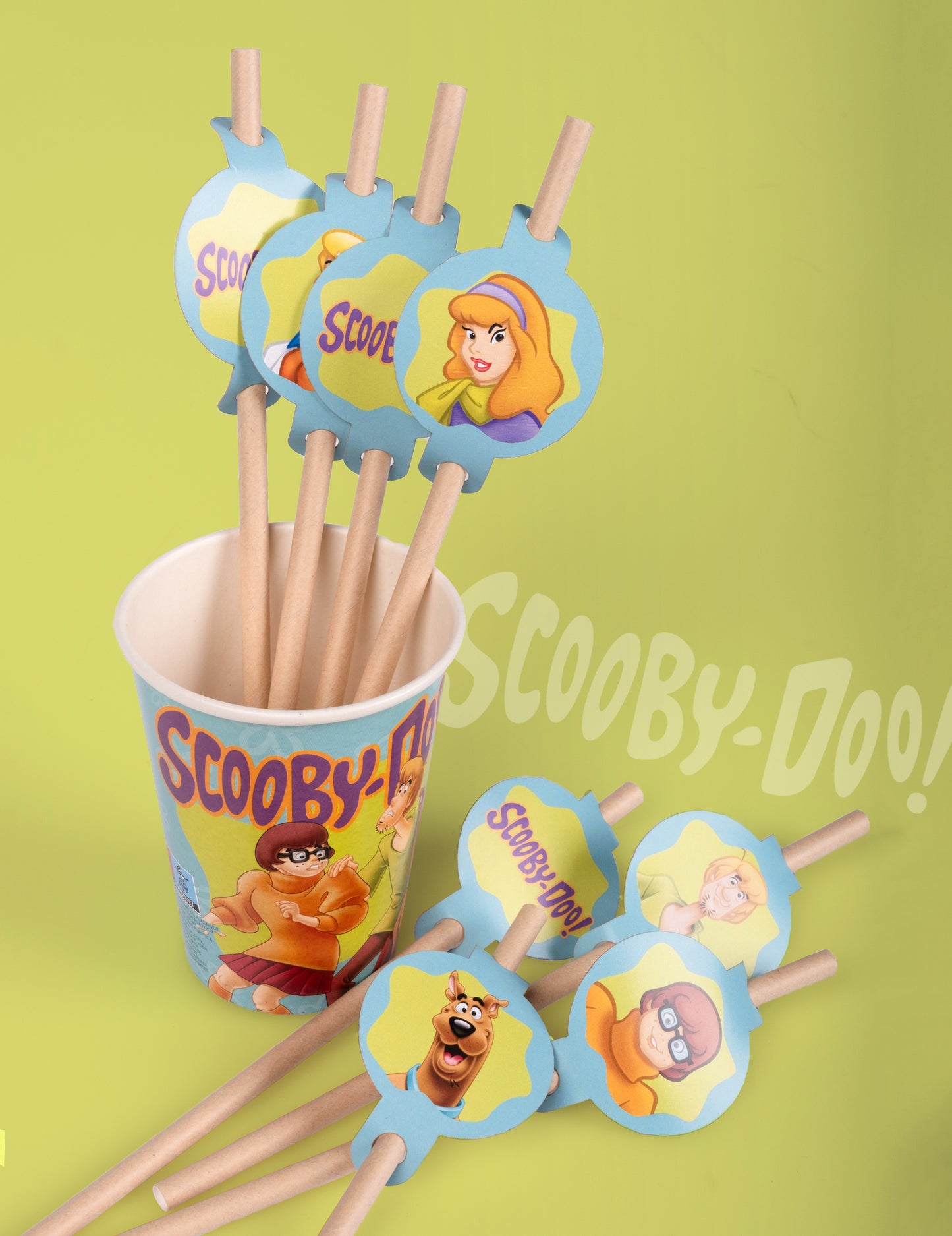 8 slamic medaljona v kartonu Scooby-Doo 20 cm