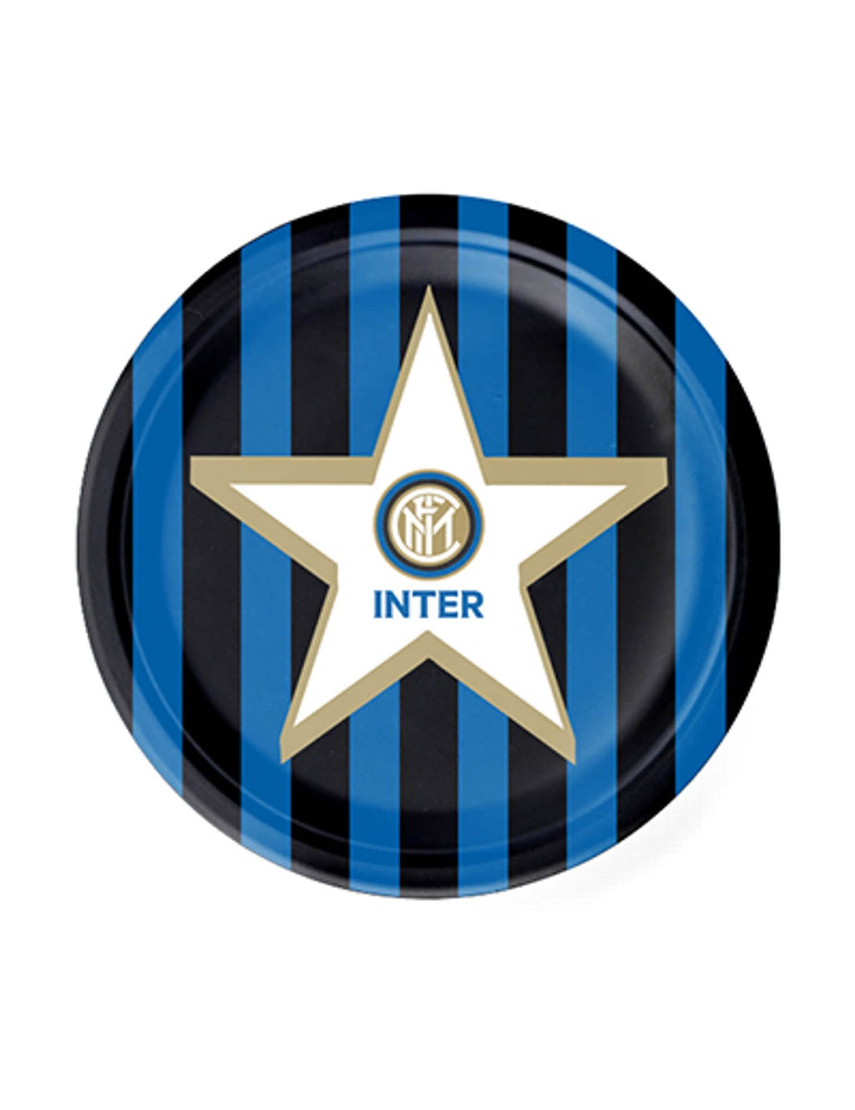 kartonski krožniki Inter Milano modra in črna z navpičnimi črtami in zvezda