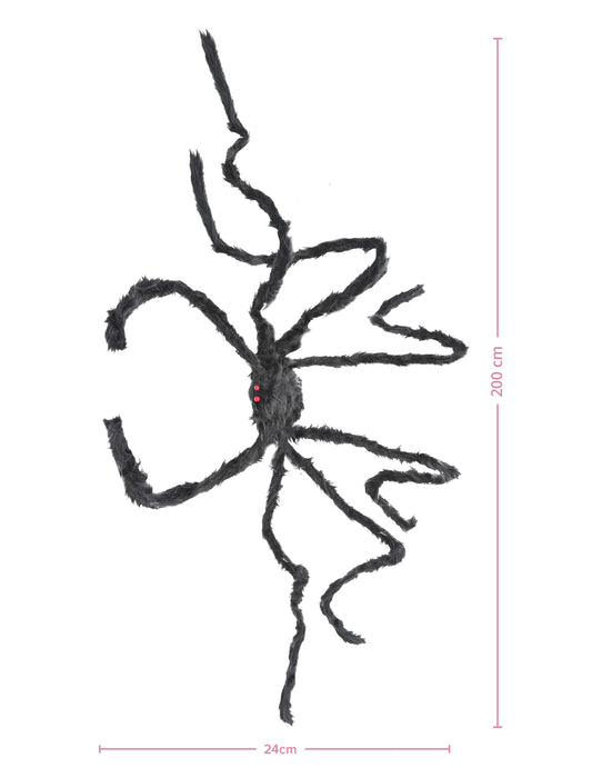 Dimensions de l'araignée géante pour Halloween