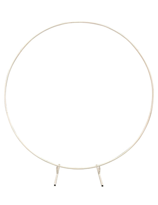 Détail du pied de support de l'arche ronde de fête pour décoration