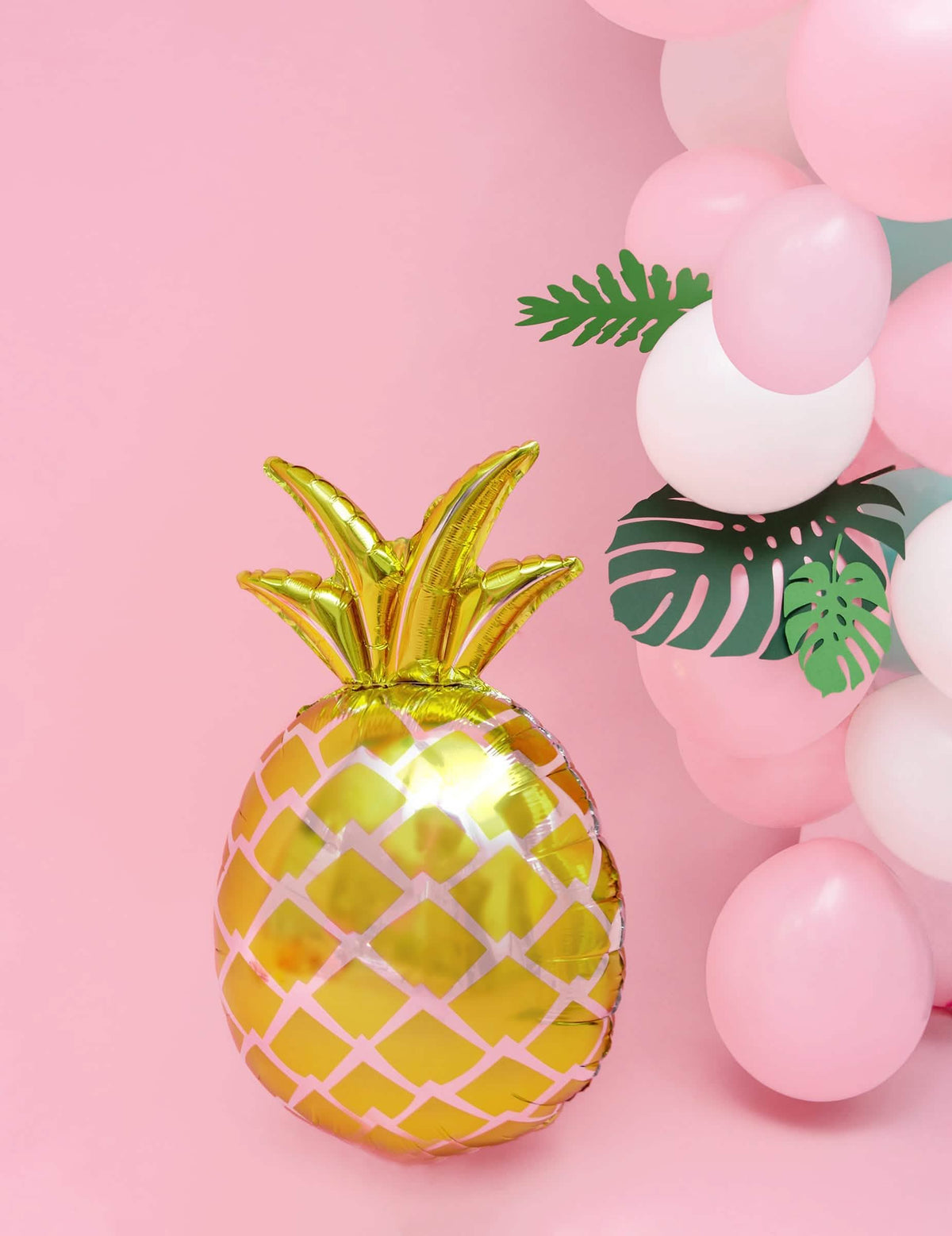 aluminijast ananas balon za zabavo zlata