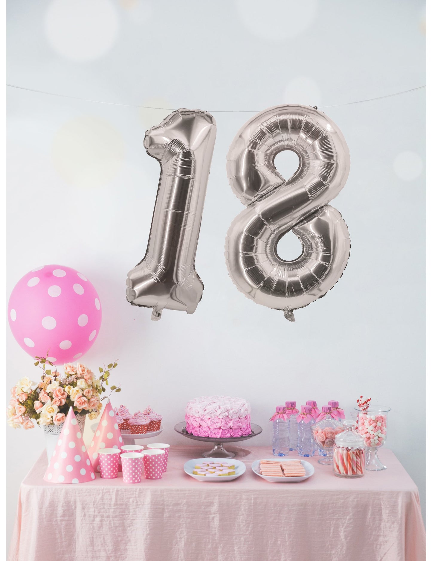 Uporaba aluminijastega balona številke za zabavo