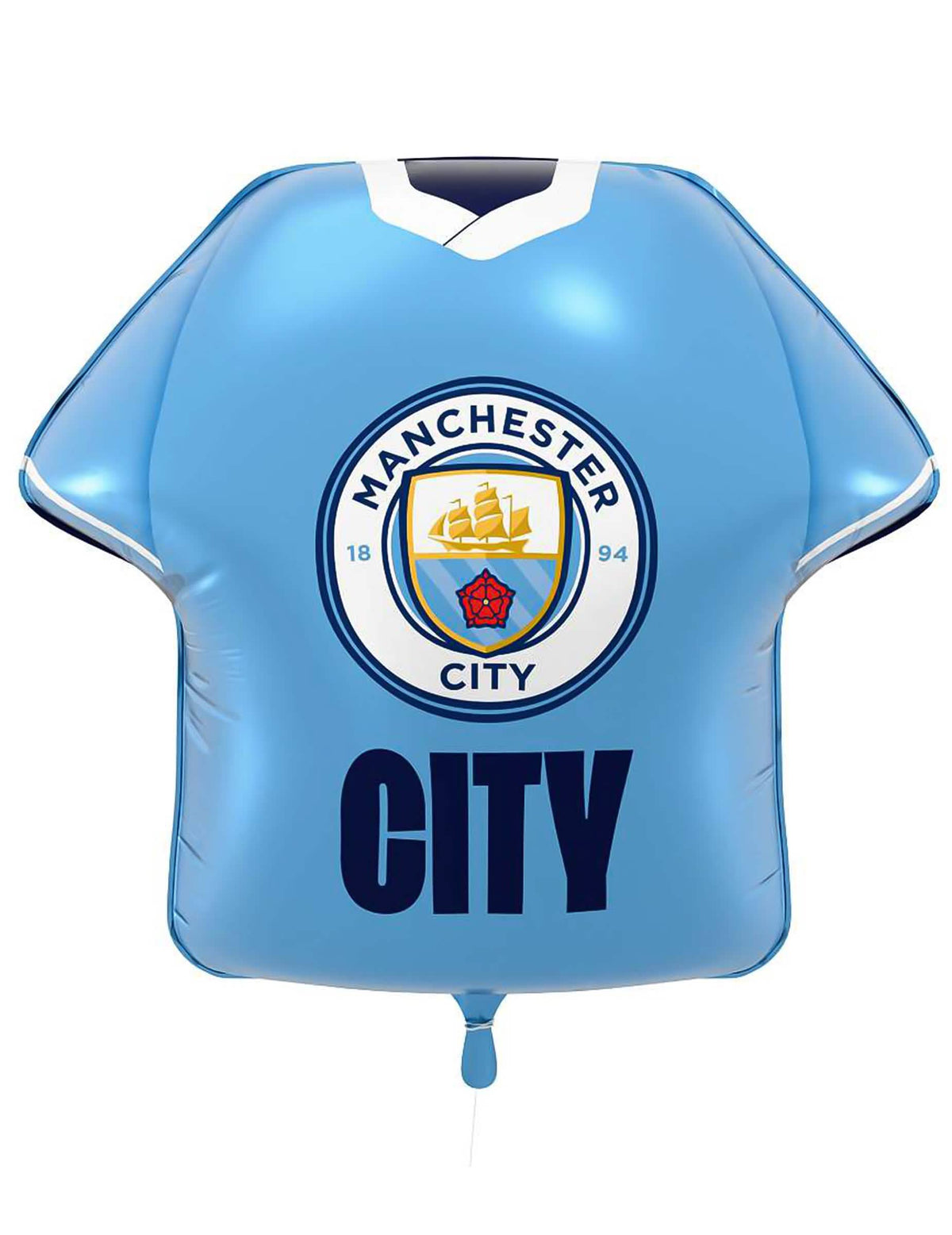 Aluminijski balon v obliki dresa Manchester City Football Club 52 x 51 cm
