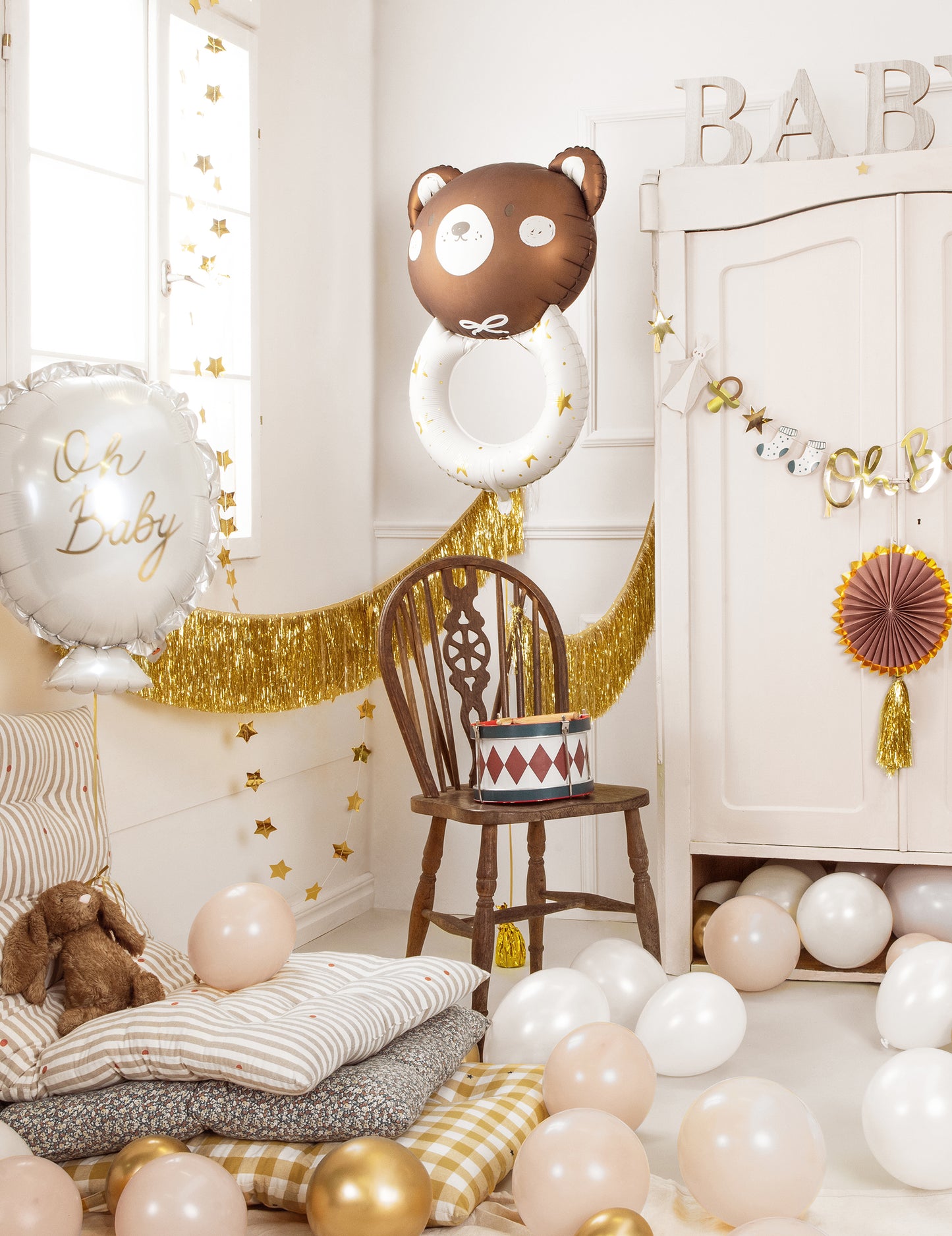 Aluminijast balon negovanje majhnega medveda 61 x 88 cm