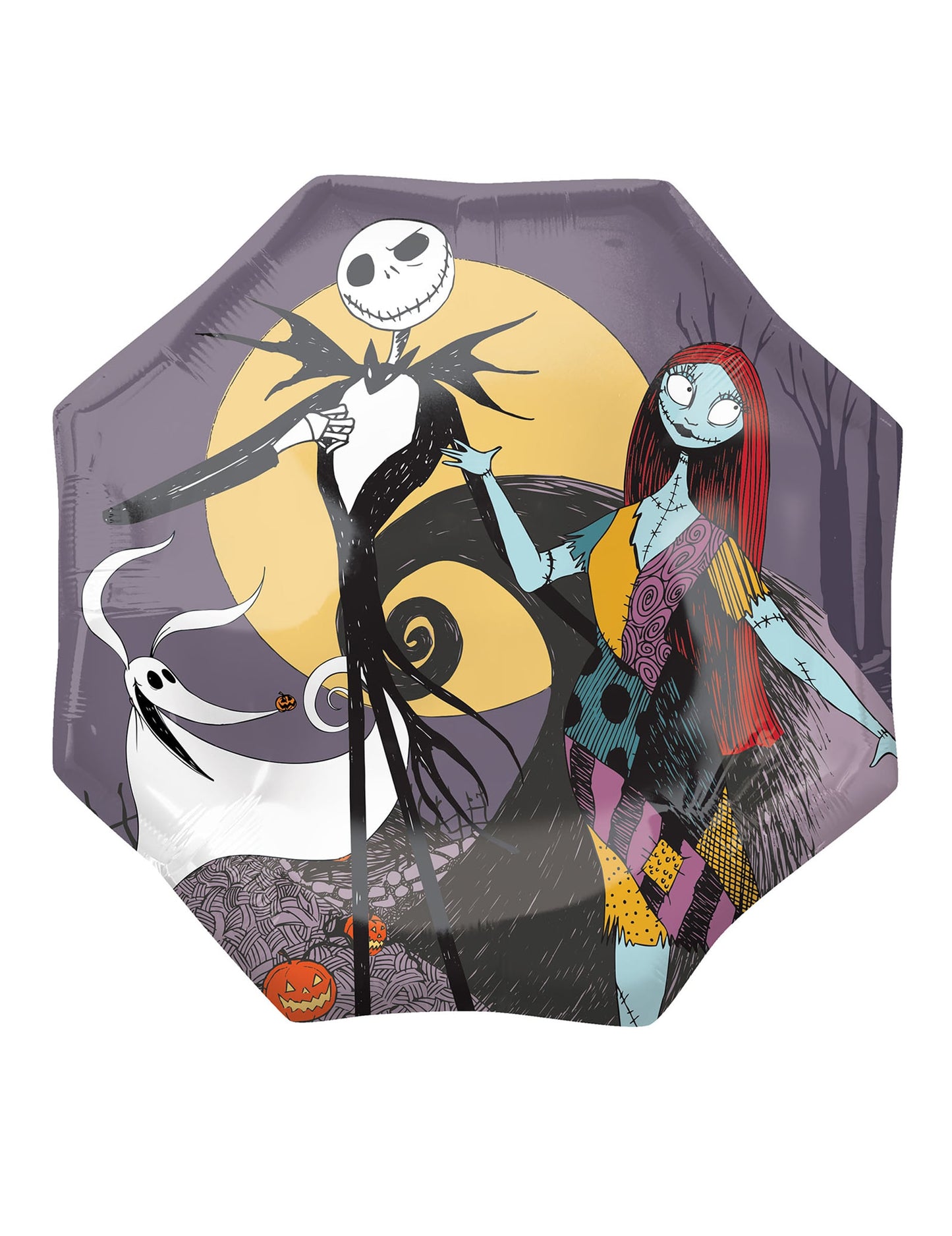 Ballon aluminium Jack et Sally de L'étrange Noël de Mr Jack multicolore
