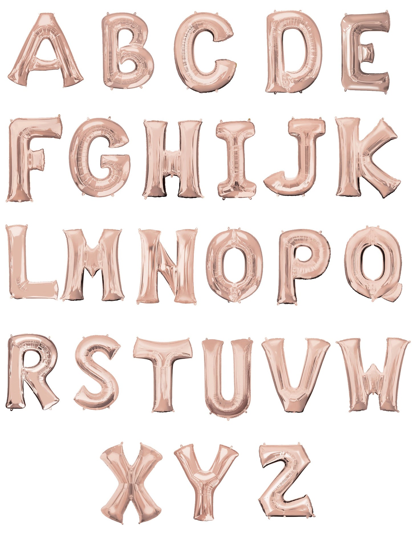 Ballon aluminium lettre rose gold 81 cm