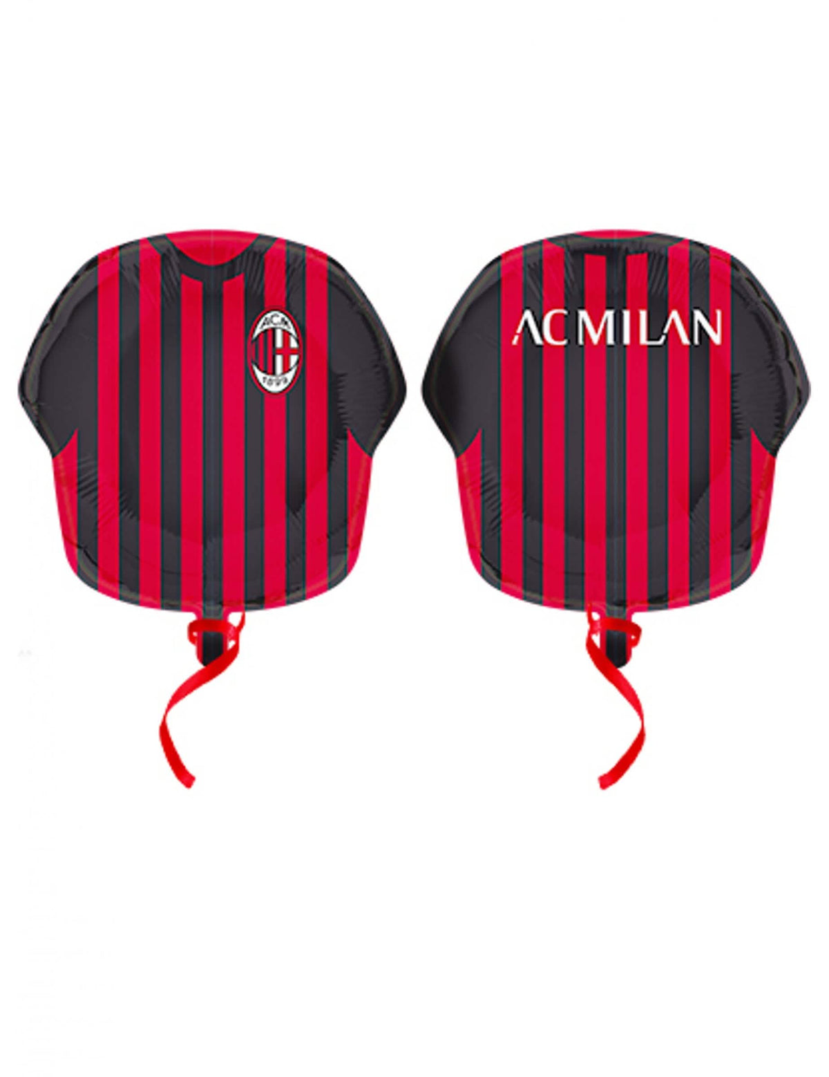 aluminijasti balon nogometni dres ac milan rdeča in črna