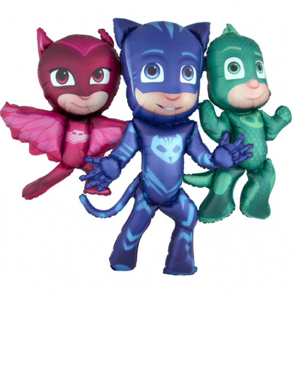 aluminijasti balon PJ Masks za otrok pisano z Yoyo, Bibou in Gluglu