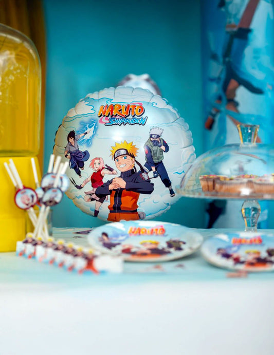 Okrogli aluminijasti balon Naruto Shippuden™ 43 cm