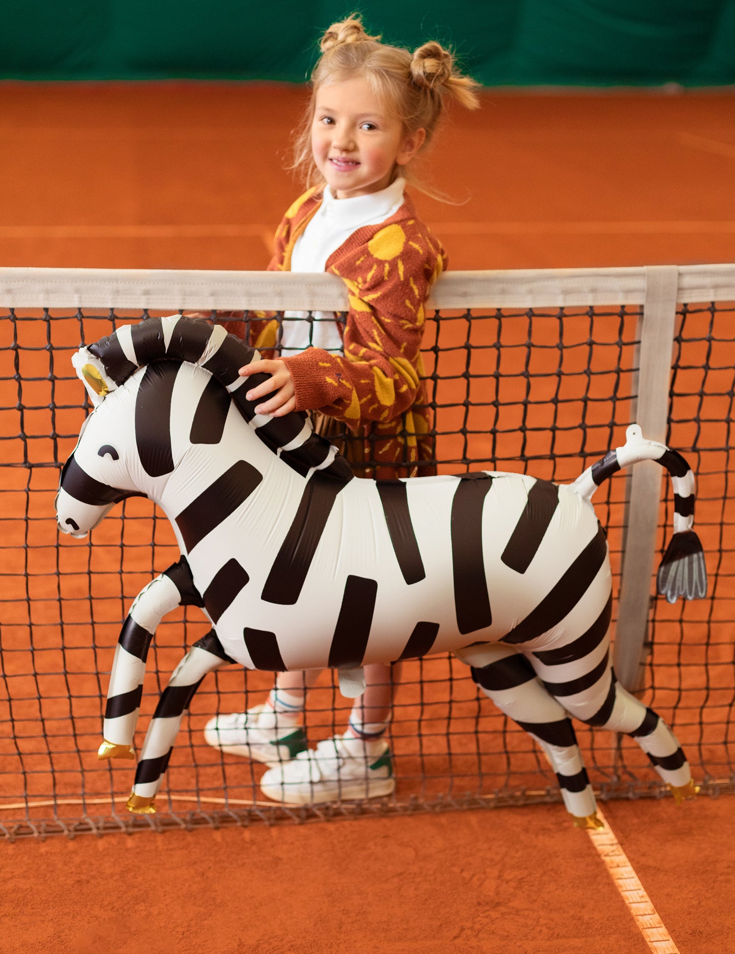 Zebra Aluminijasta kroglica 115 x 85 cm