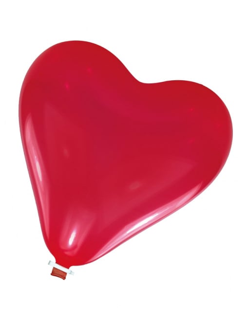 Ballon géant cœur latex pour fête rouge