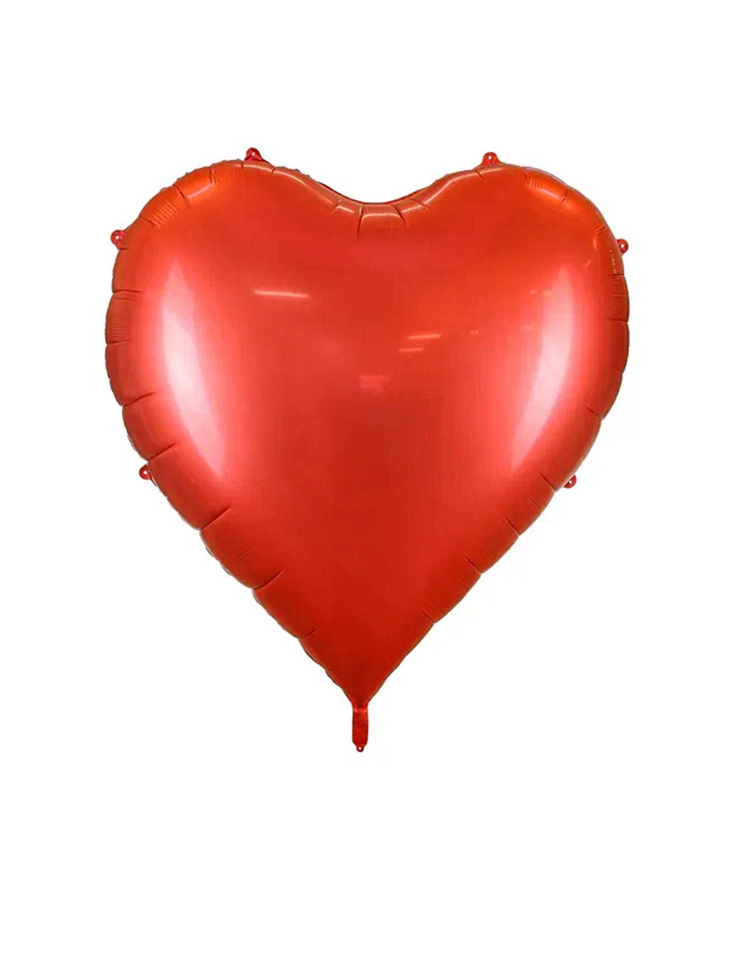 Velika rdeča aluminijasta krogla v obliki srca XXL 1,36 x 1,29 m