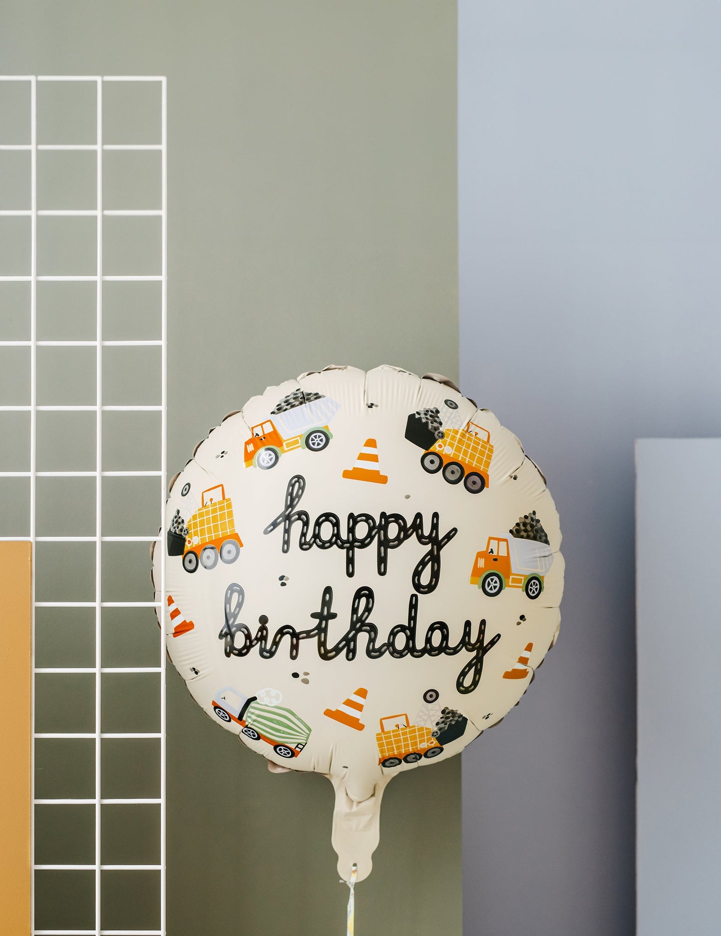 Happy Birthday Ballon Site Truck 45 cm