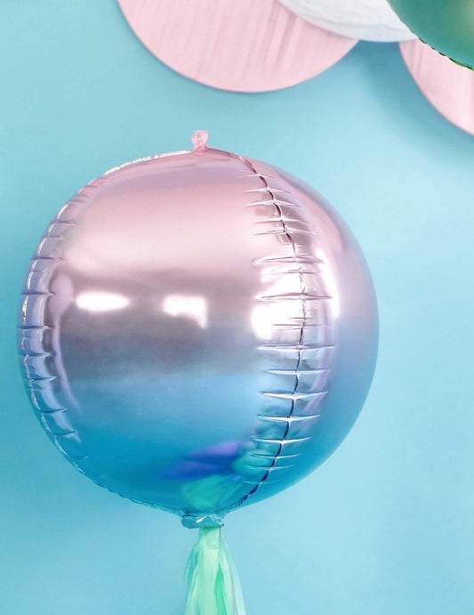 Aluminijast kroglasti balon v roza in modri barvi, 35 kosov cm napihljiv helij