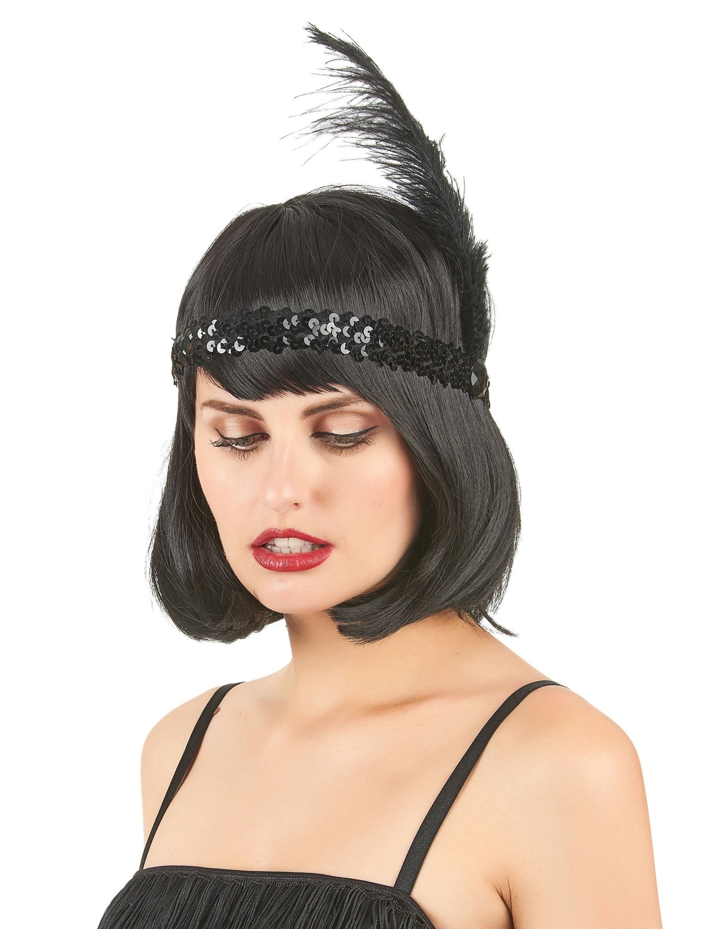 Charleston Banner s pajkicami in črnim perjem