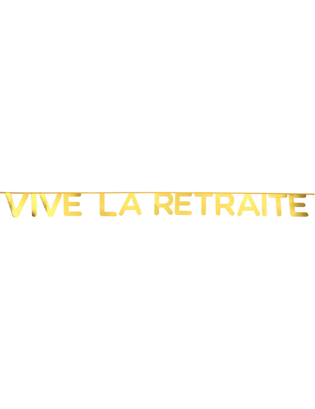 Banderola vive la retraite za dekoracijo kovinsko zlata