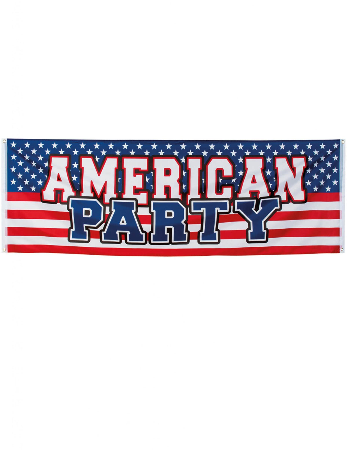 Banderola American Party za zabavo modra bela rdeča z motivom zastave zda