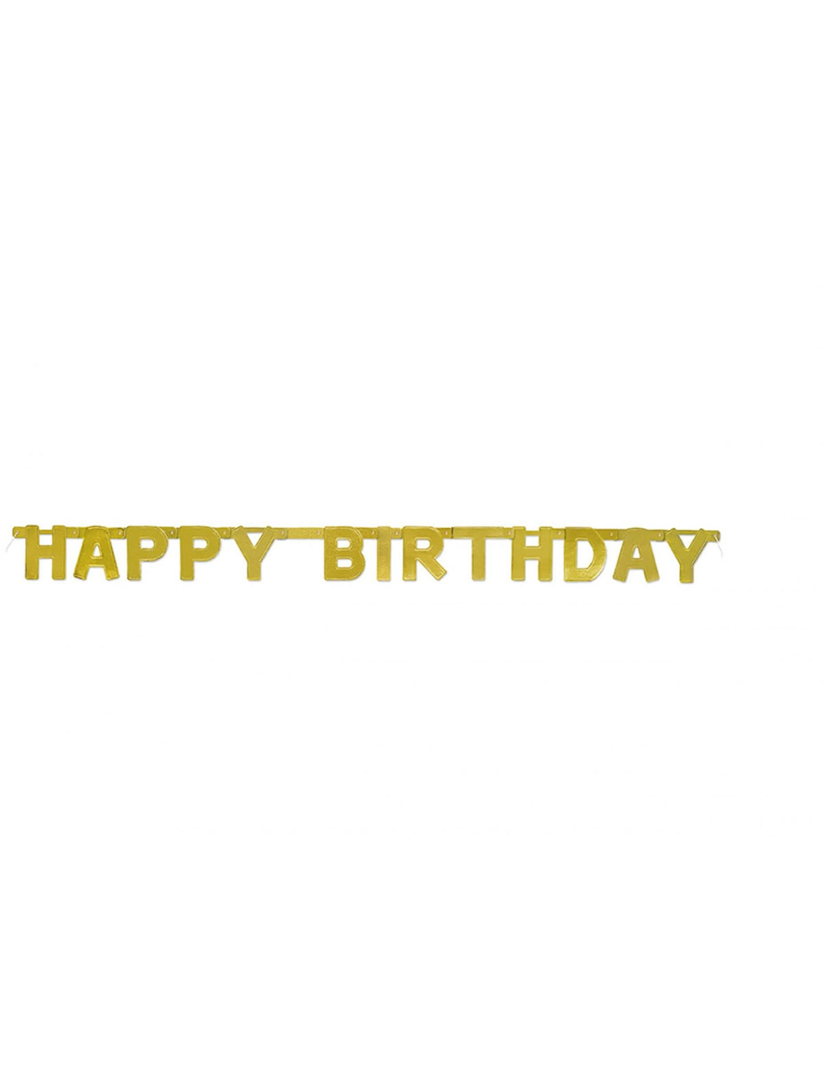Gibljiva girlanda Happy Birthday zlata