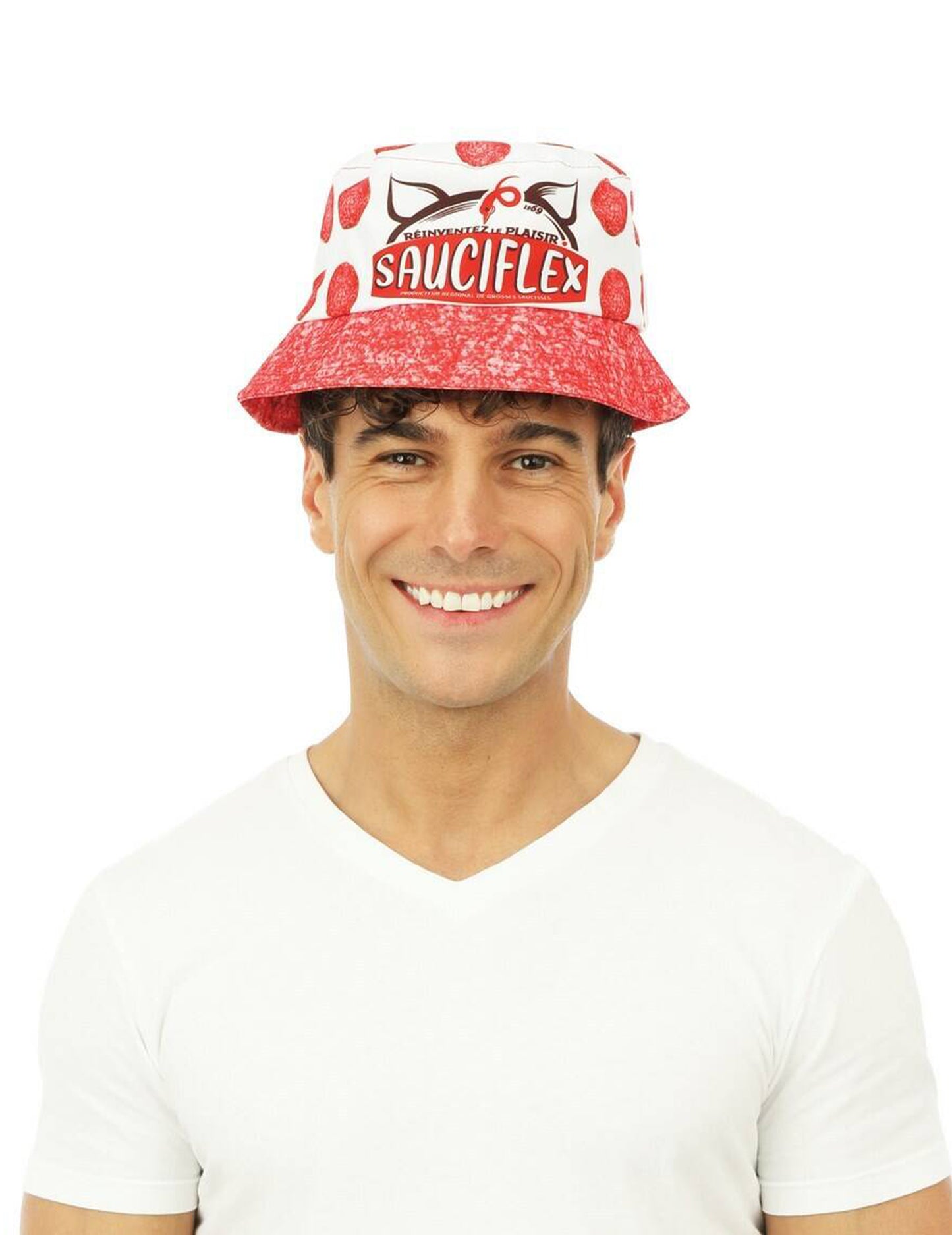 Bob blanc rouge Sauciflex Apéro Adulte