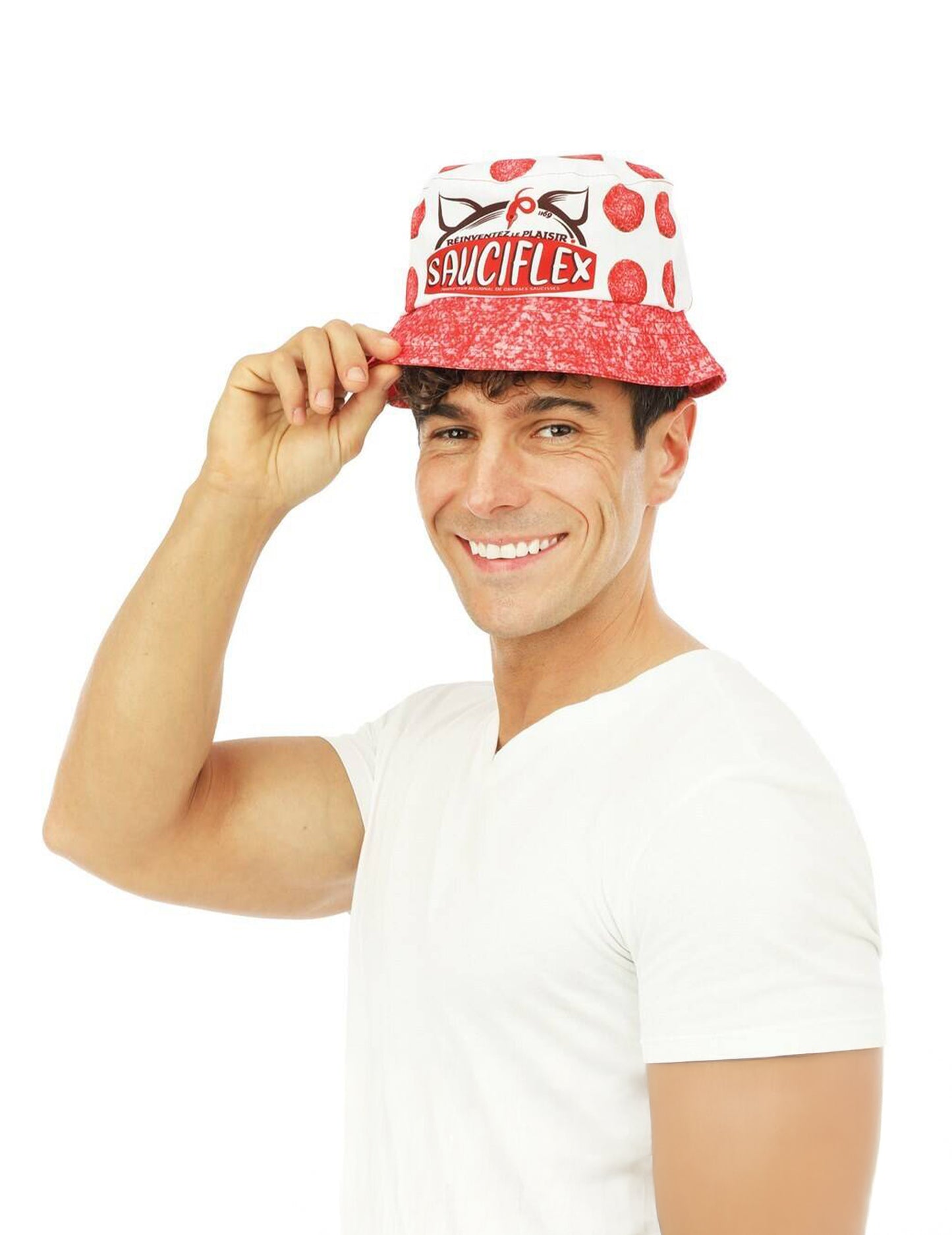 Bob blanc rouge Sauciflex Apéro Adulte