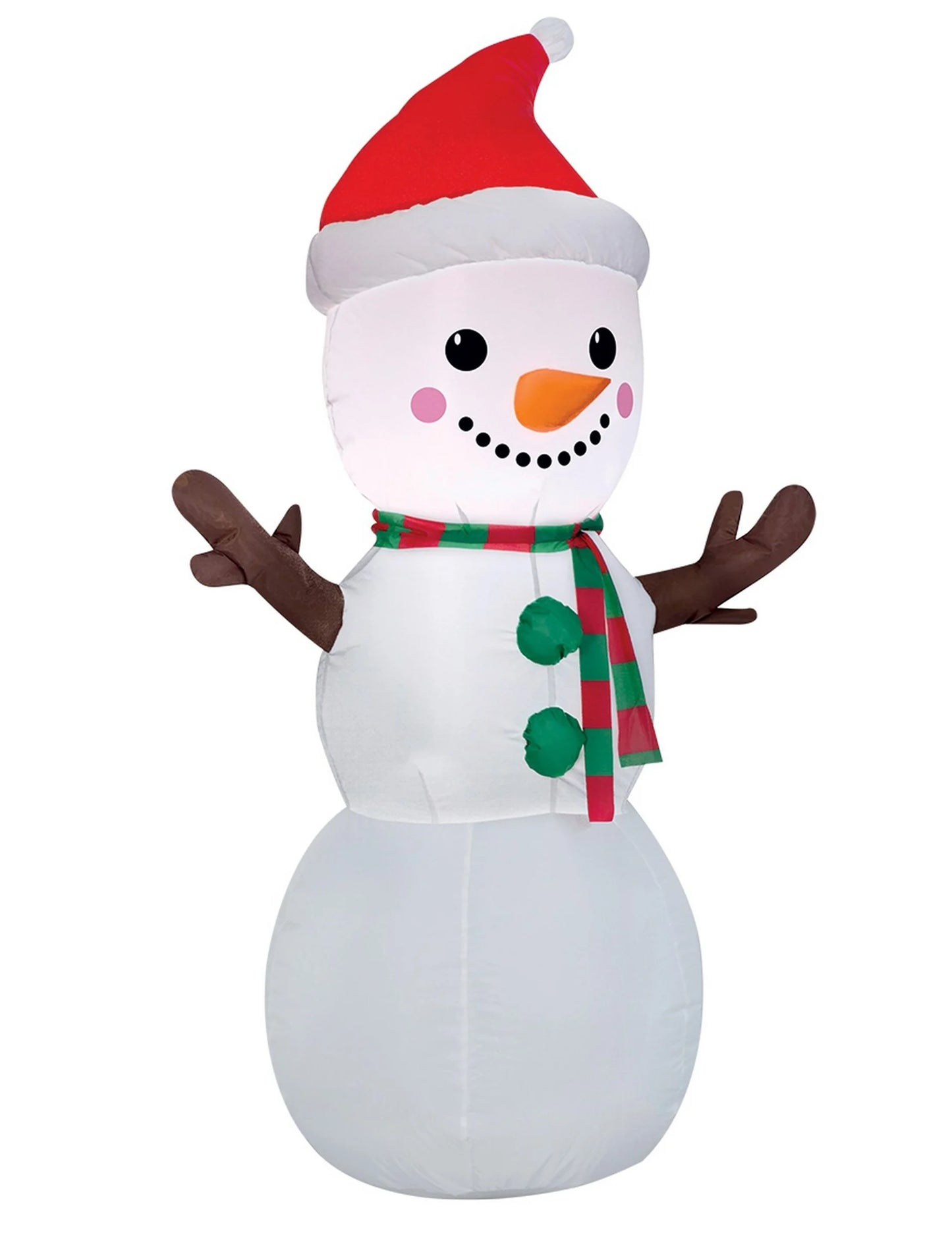 Napihljiv in svetleč snežak 120 cm