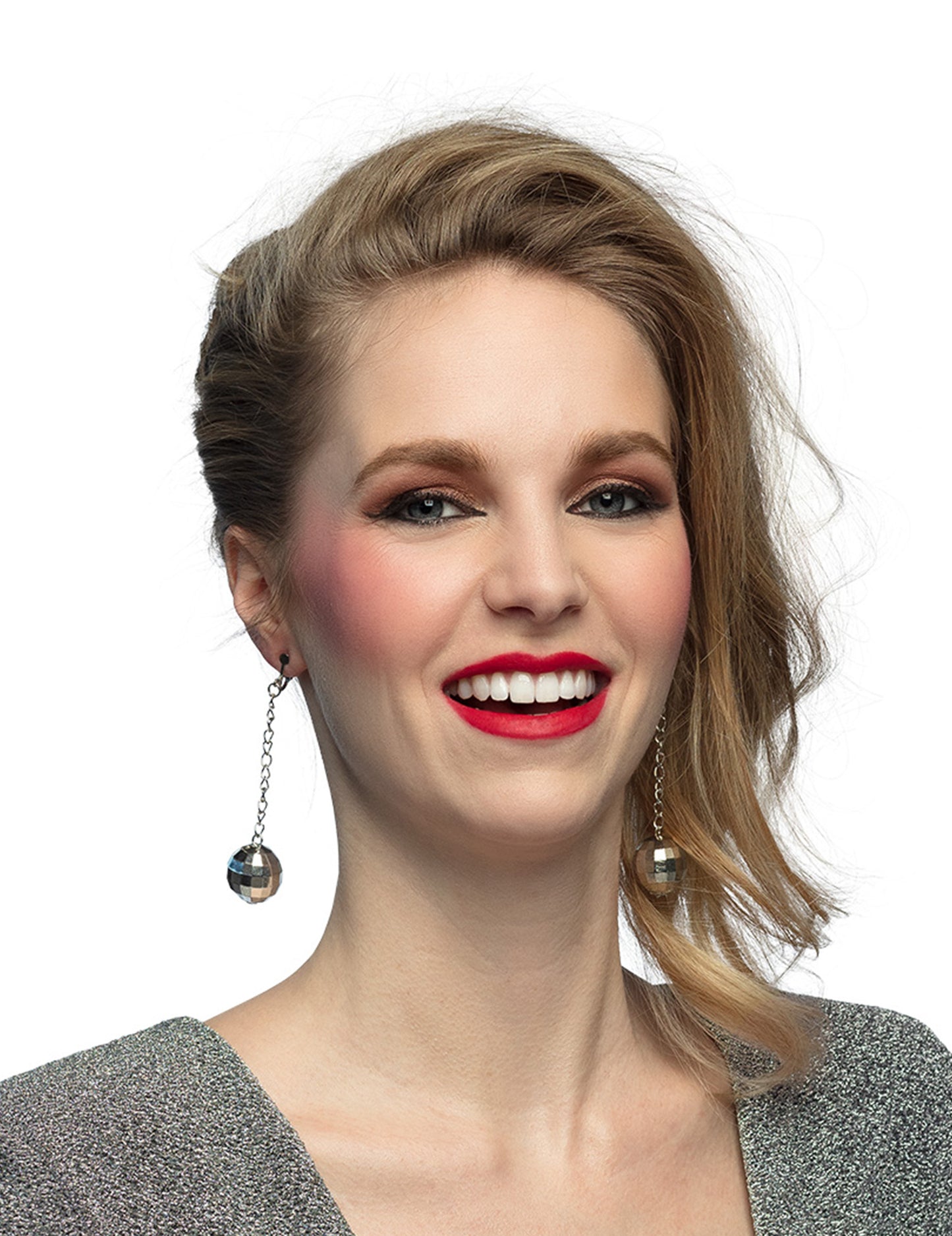 Uhani z disko kroglico