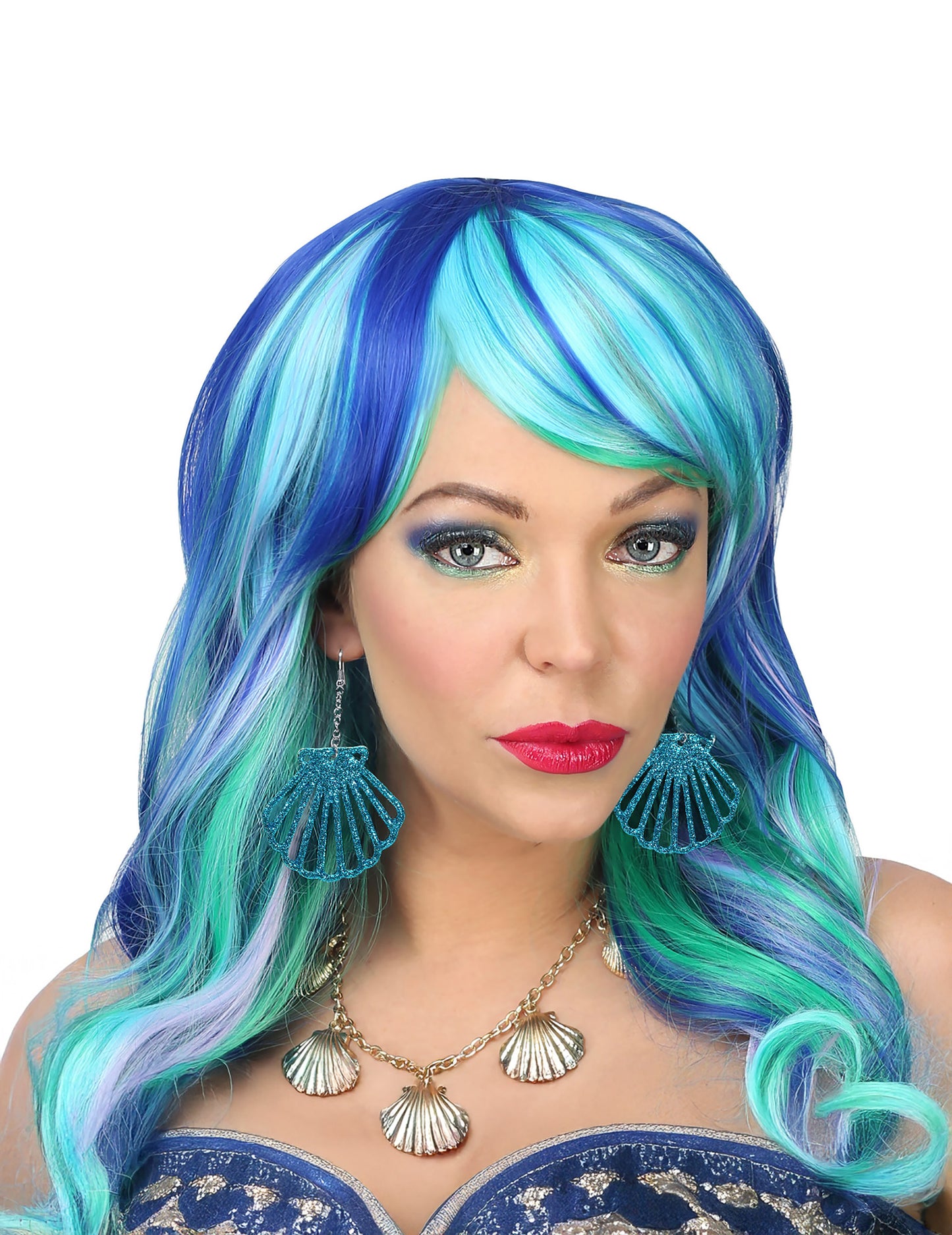 Odrasli briljantni uhani školjk