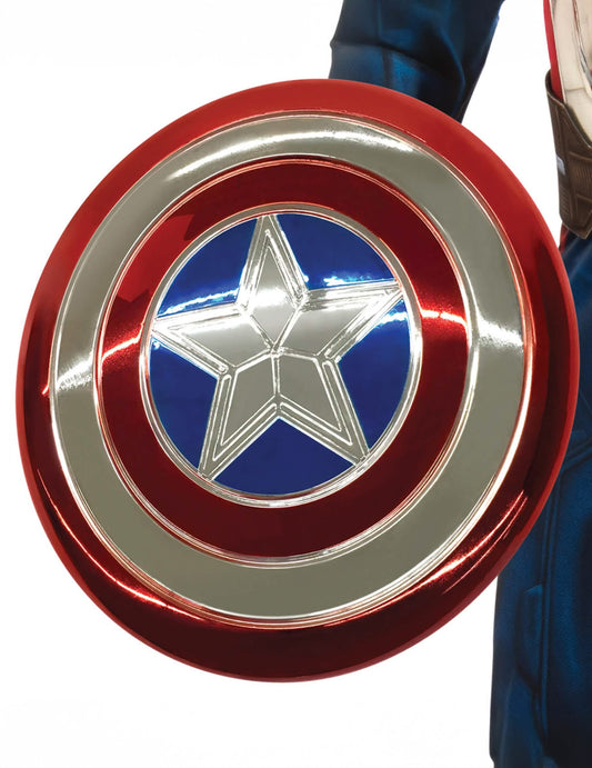 Kovinski plastični ščit Captain America™ 30 cm otrok