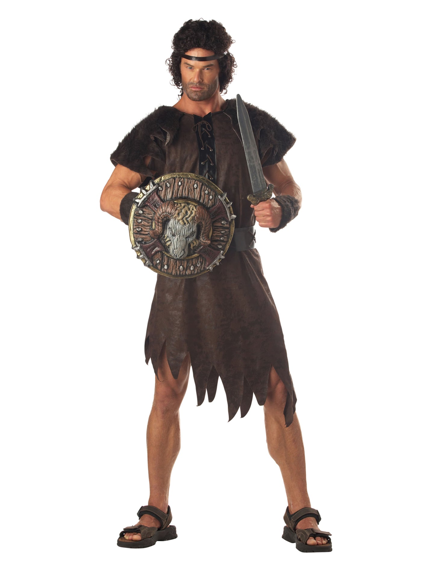 Plastični barbarski ščit in meč