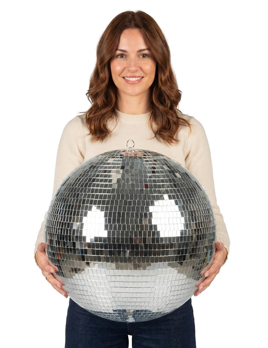 Srebrna disko krogla 50 cm