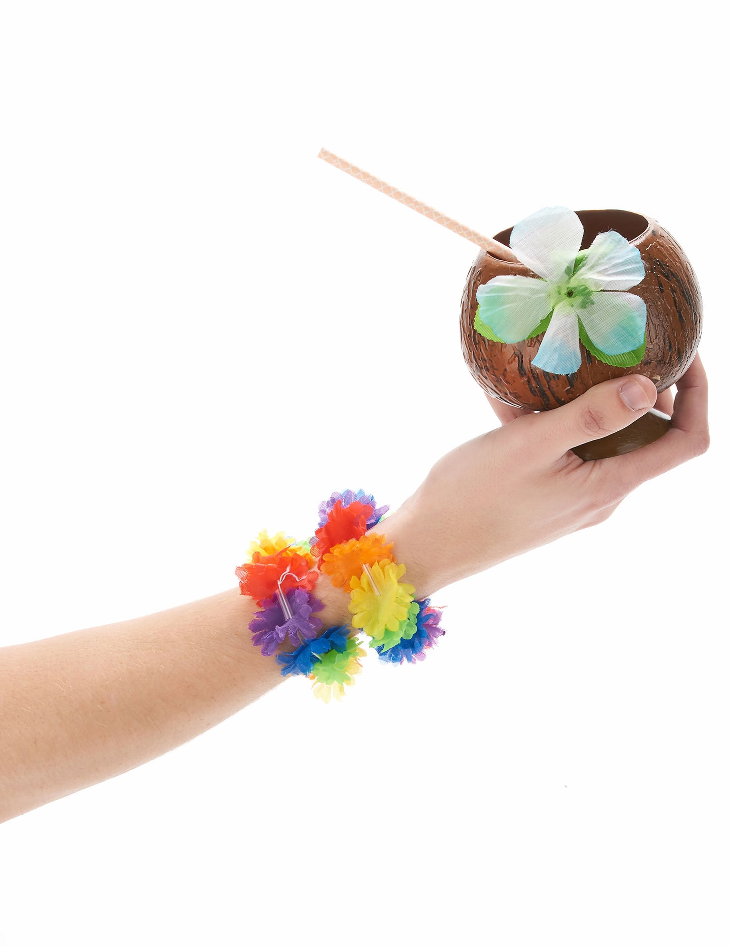 2 večbarvna havajska zapestnica