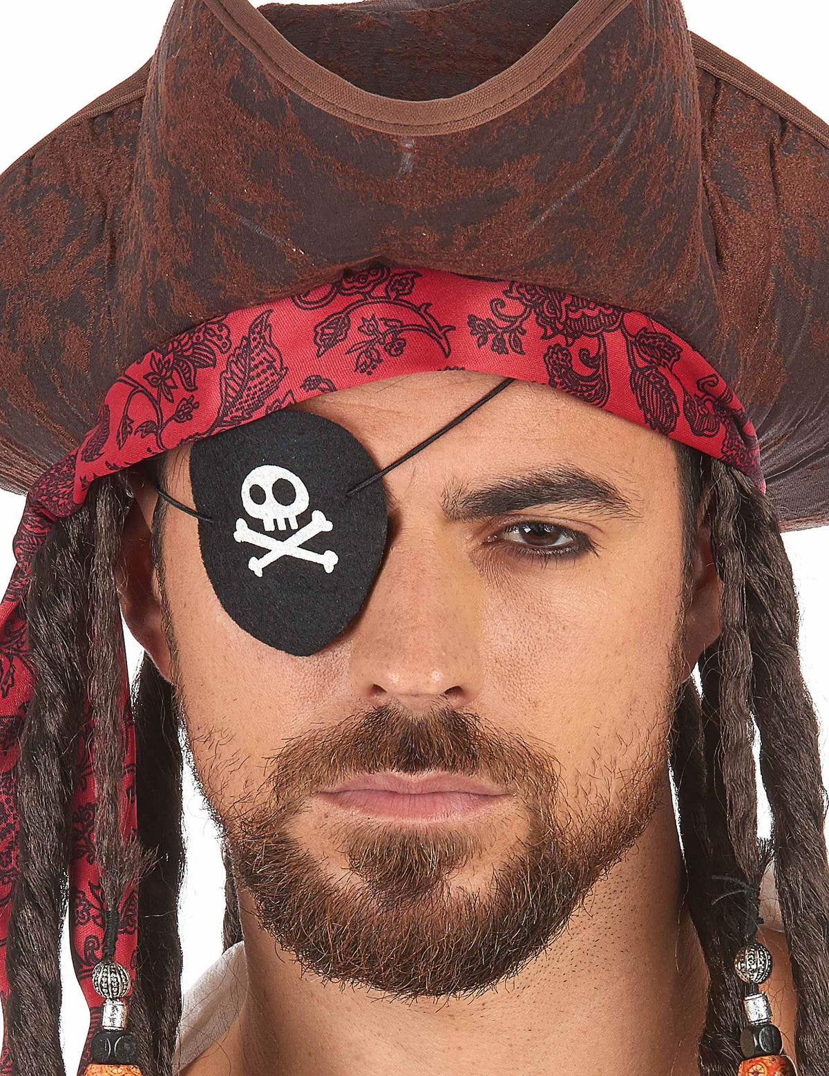 Velik načrt lobanje na piratskem prevezu za oči za odrasli