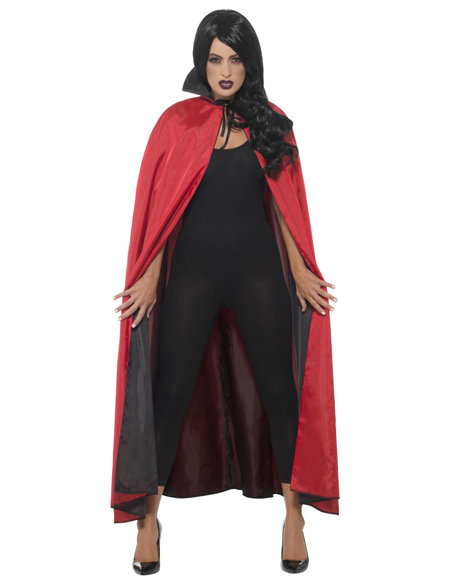 Reverzibilni vampirski saten rt 125 cm Halloween Adult